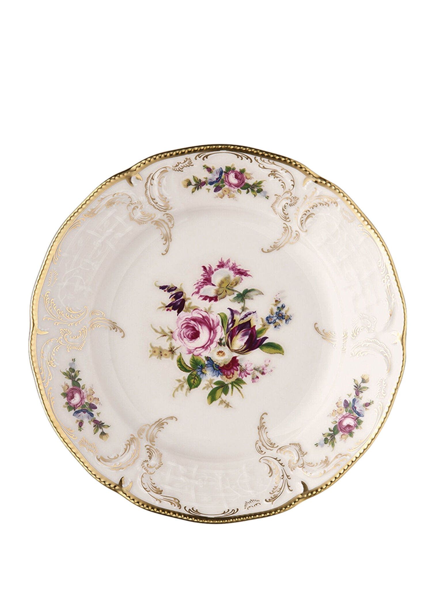 Sanssouci Elfenbein Diplomat Desenli Porselen Ekmek Tabağı 17 cm