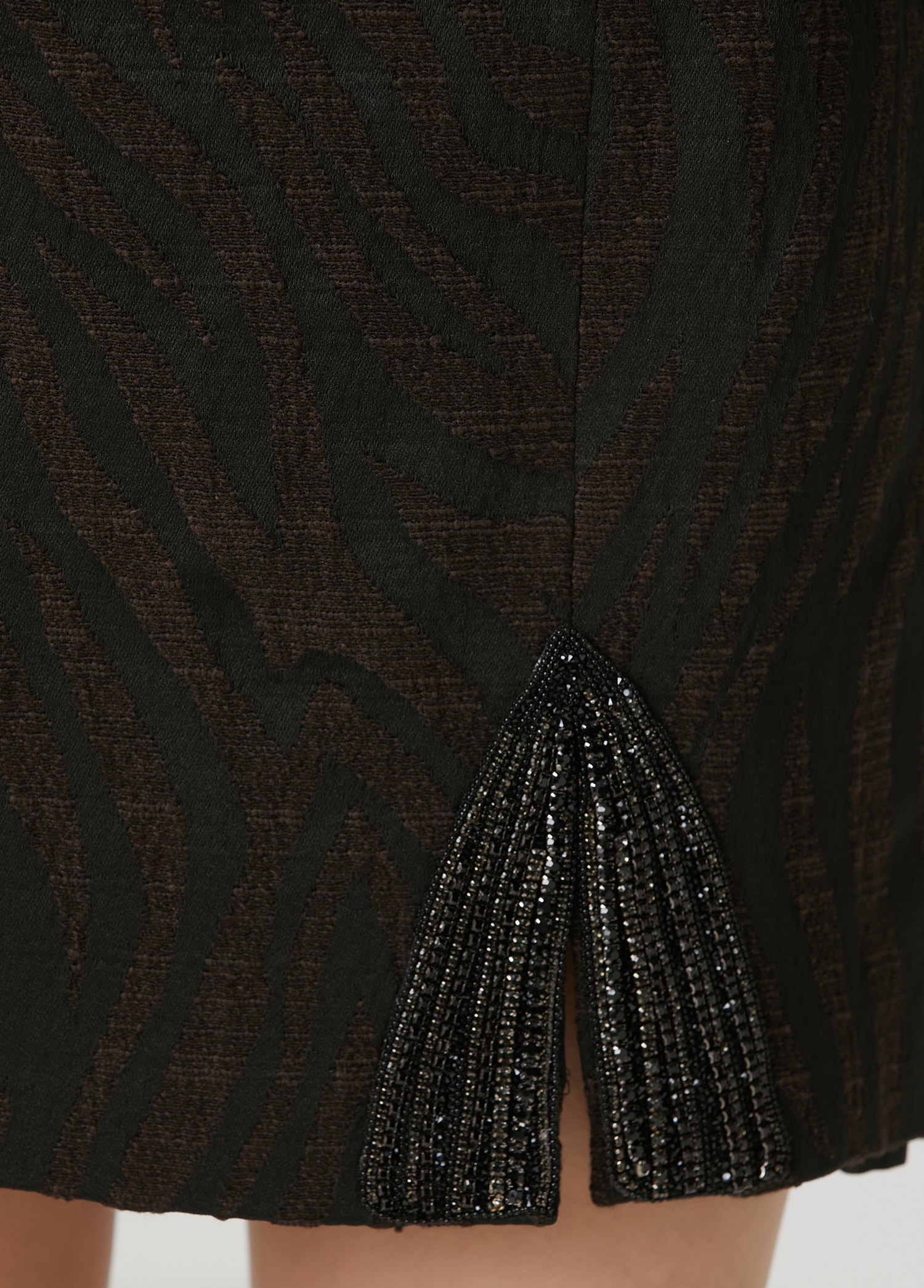 Kahverengi Zebra Jakarlı Etek_5