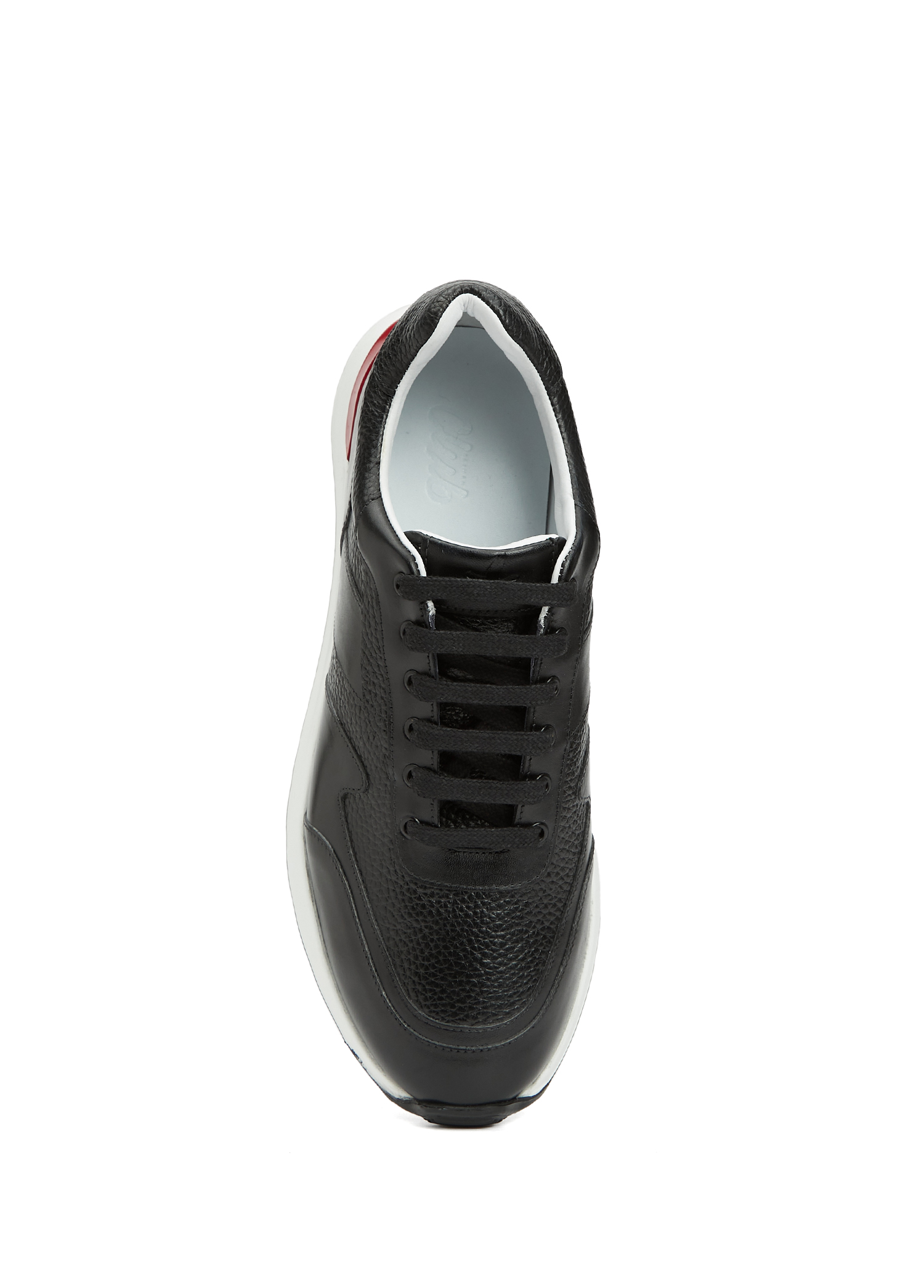 Siyah Erkek Deri Sneaker_3