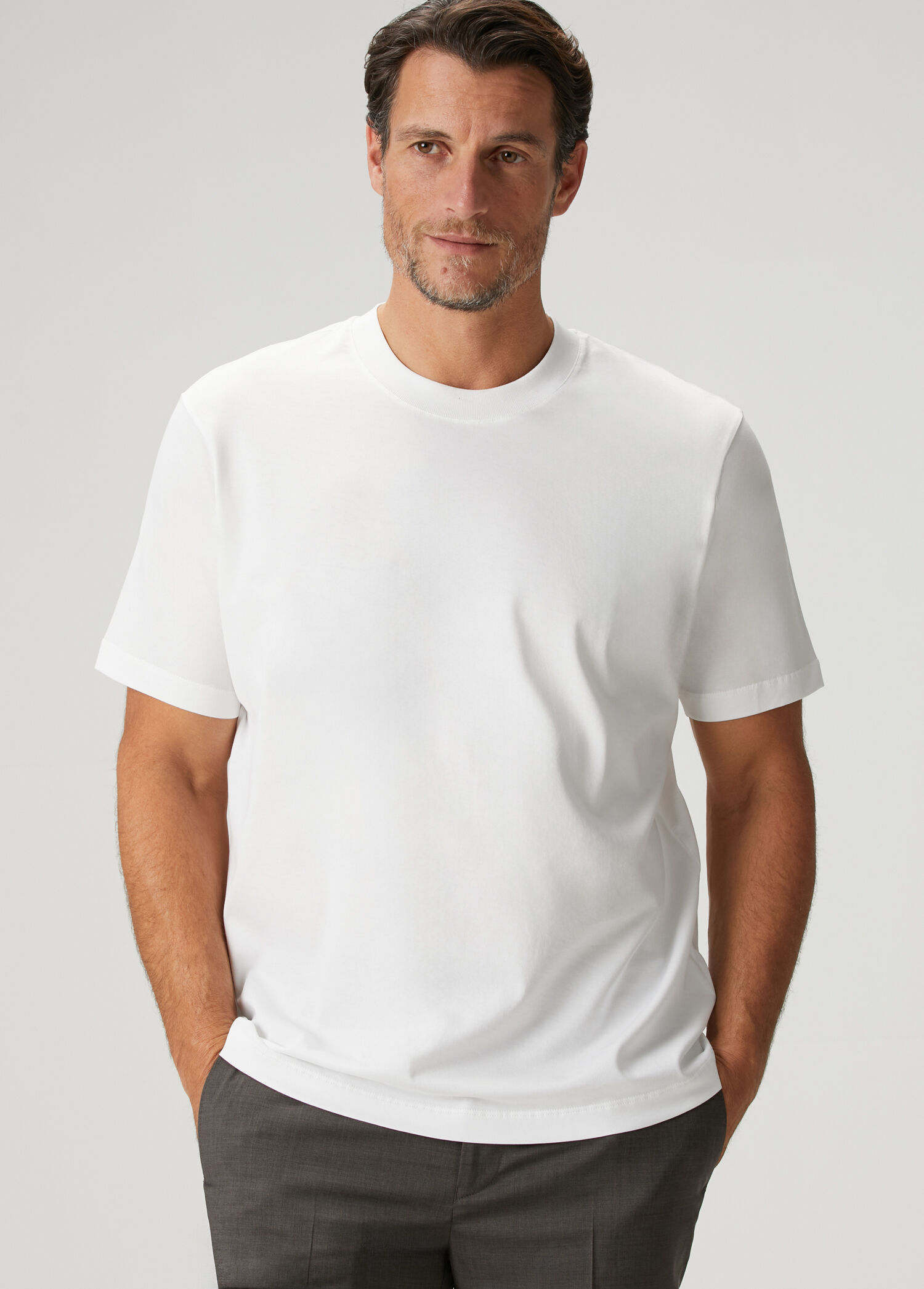 Beyaz Supima Basic T-shirt