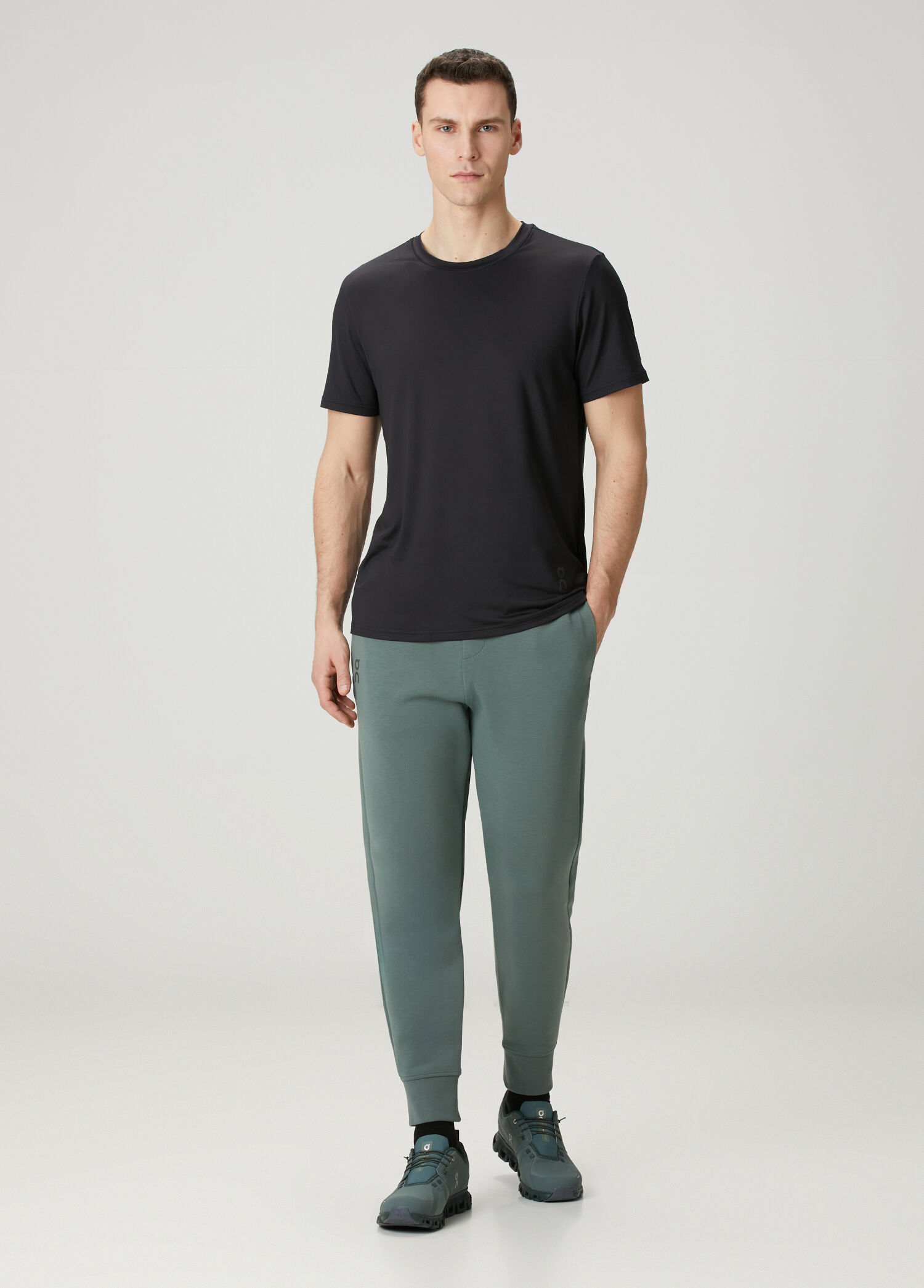 Focus Koyu Yeşil Beli Kordonlu Jogger Pantolon