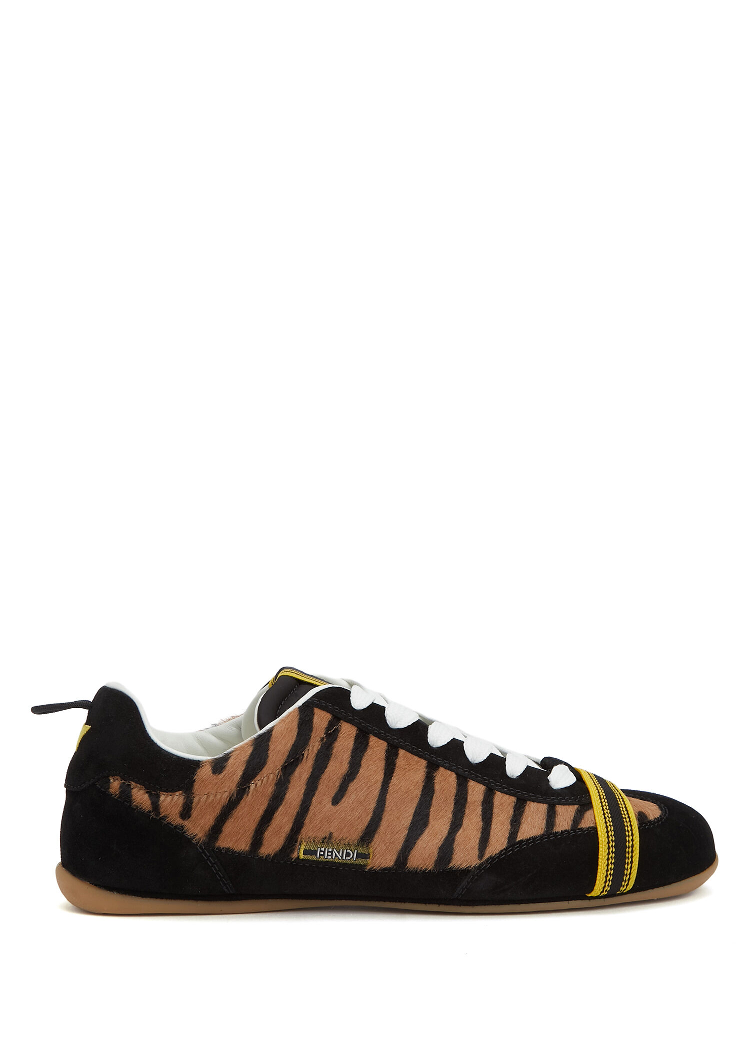 Wrap Leopar Desenli Kadın Deri Sneaker