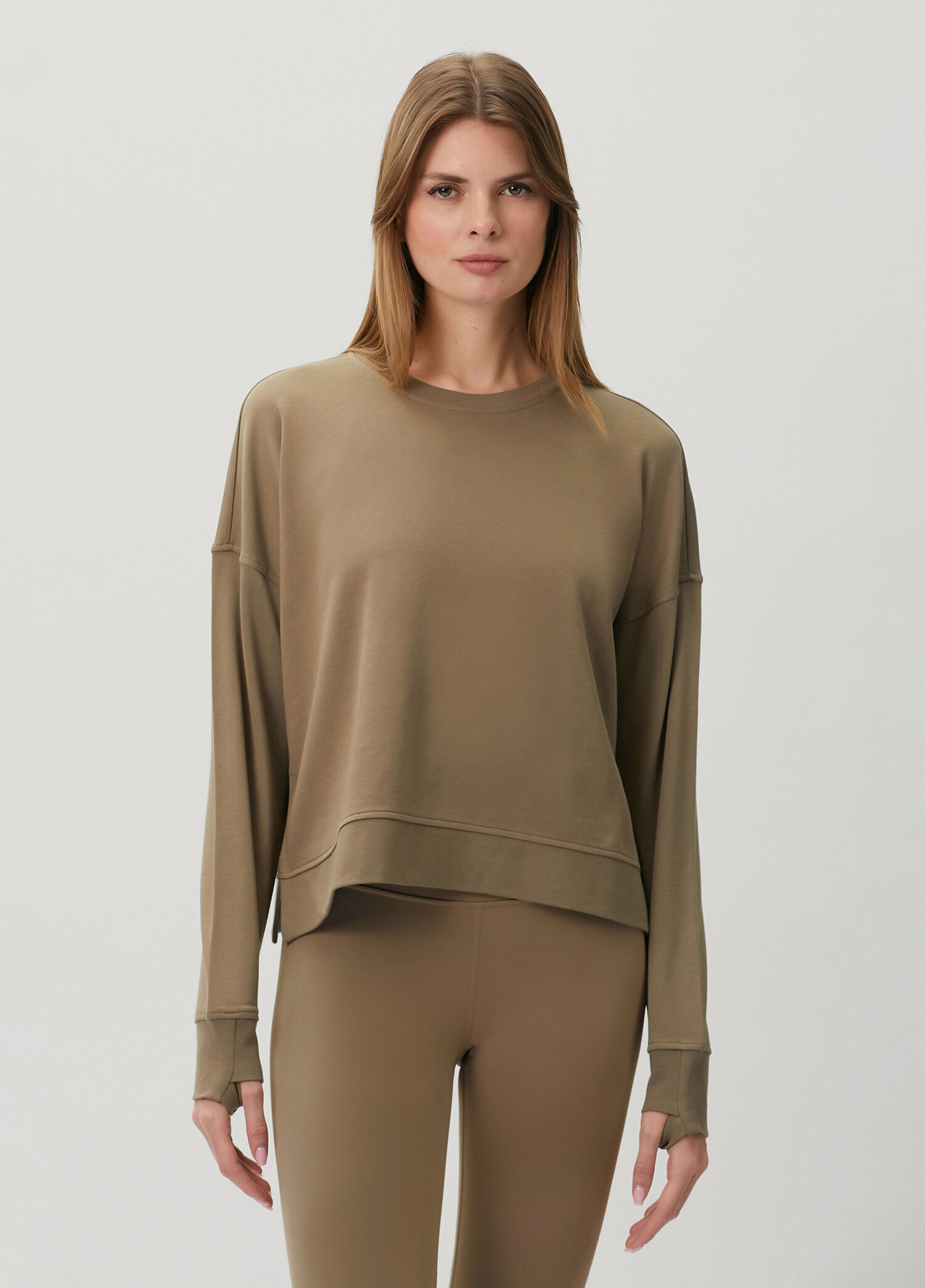 After Class Yeşil Crop Sweatshirt