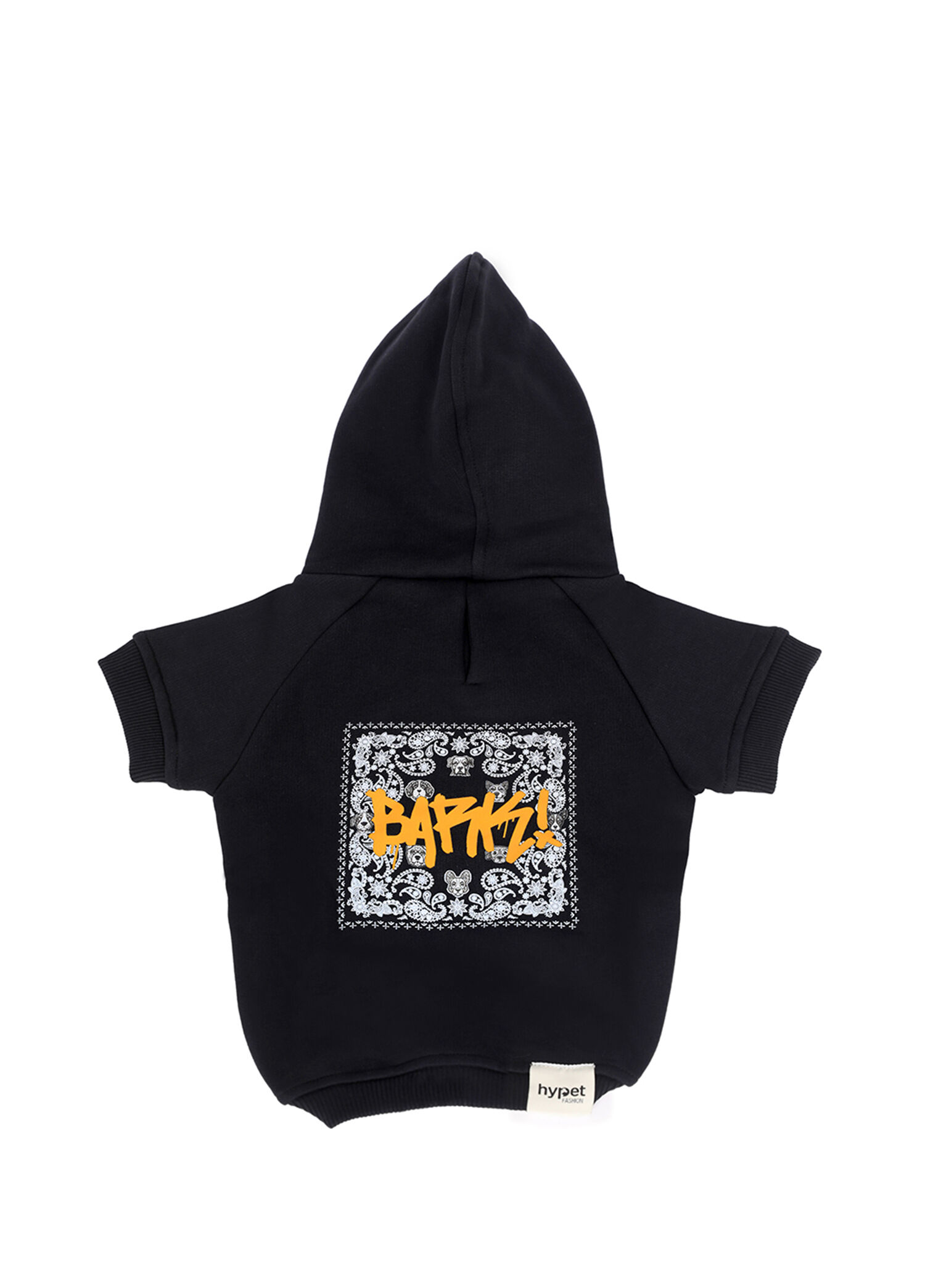 Bark Hoodie Siyah Köpek Kıyafeti