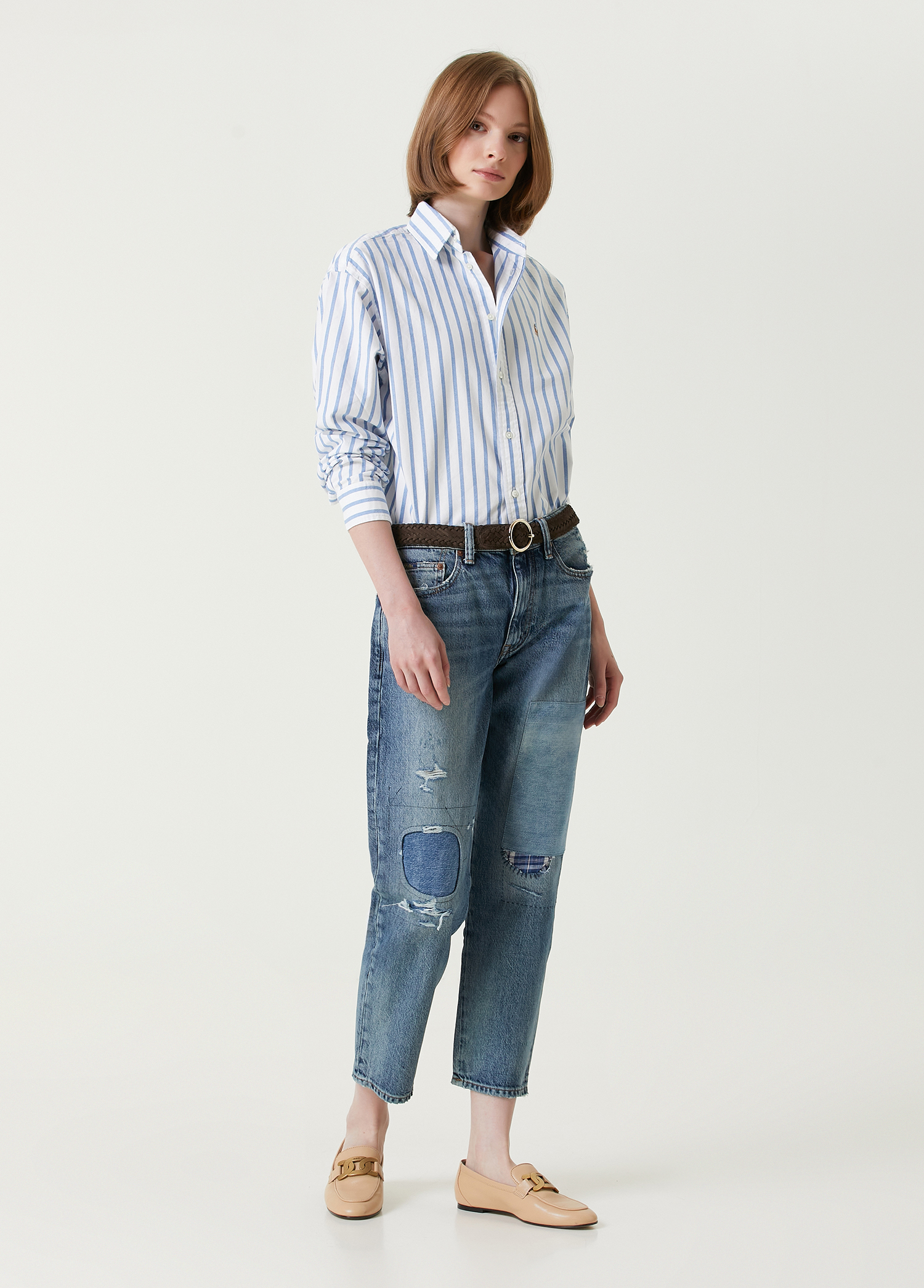 Relaxed Fit Mavi Tapered Jean Pantolon