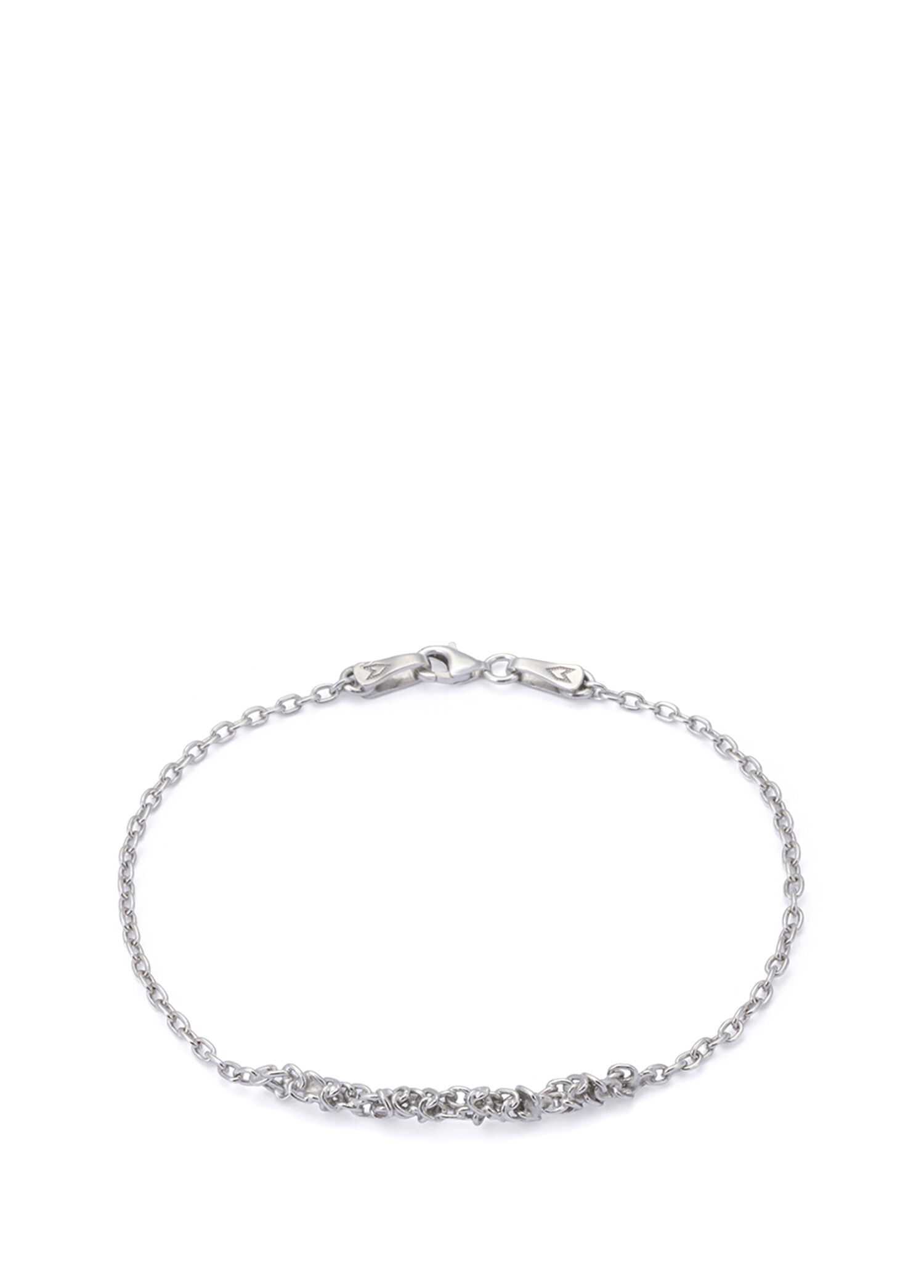 Silver Erkek Gümüş Zincir Örgü Bileklik