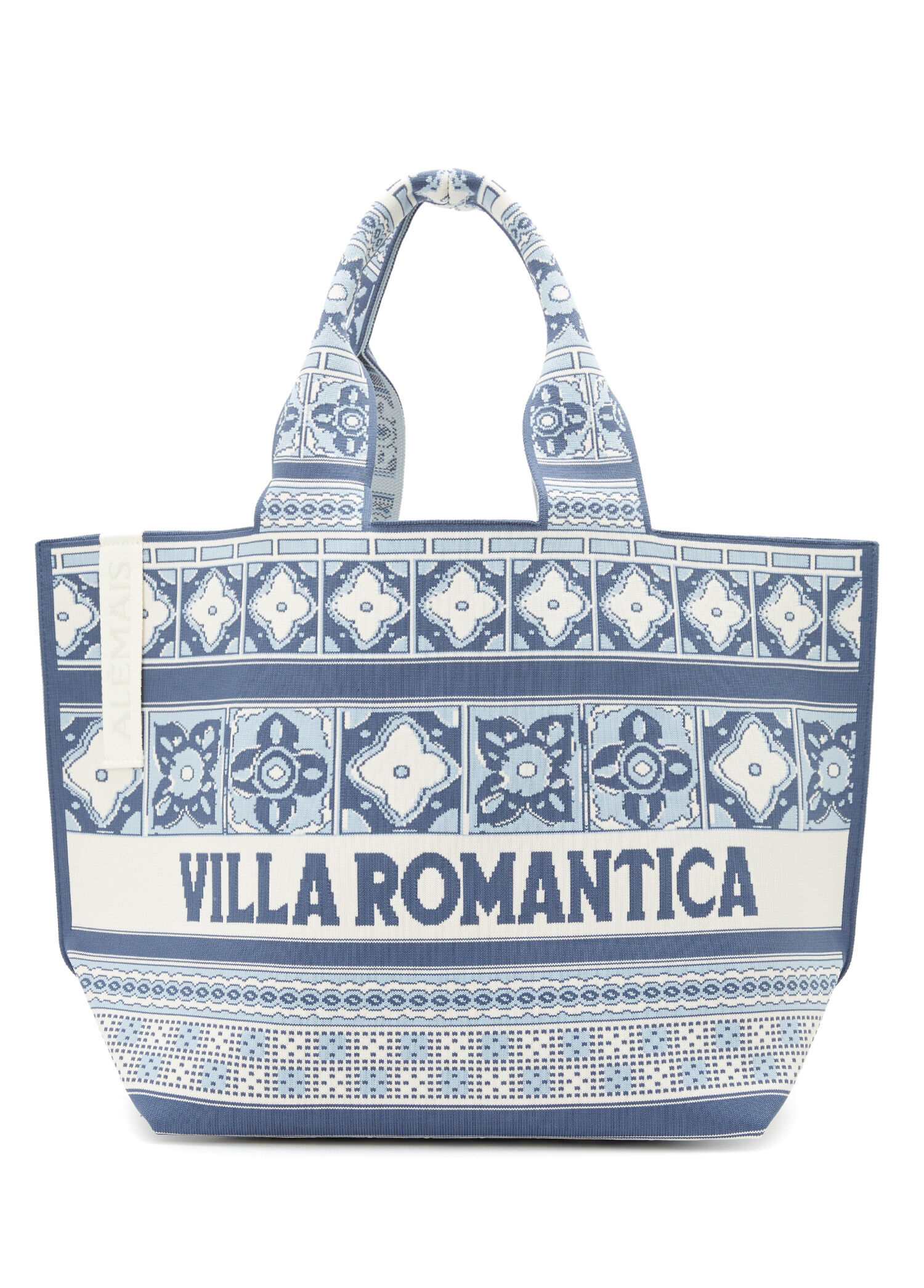 Villa Romantica Mavi Jakarlı Kadın Plaj Çantası