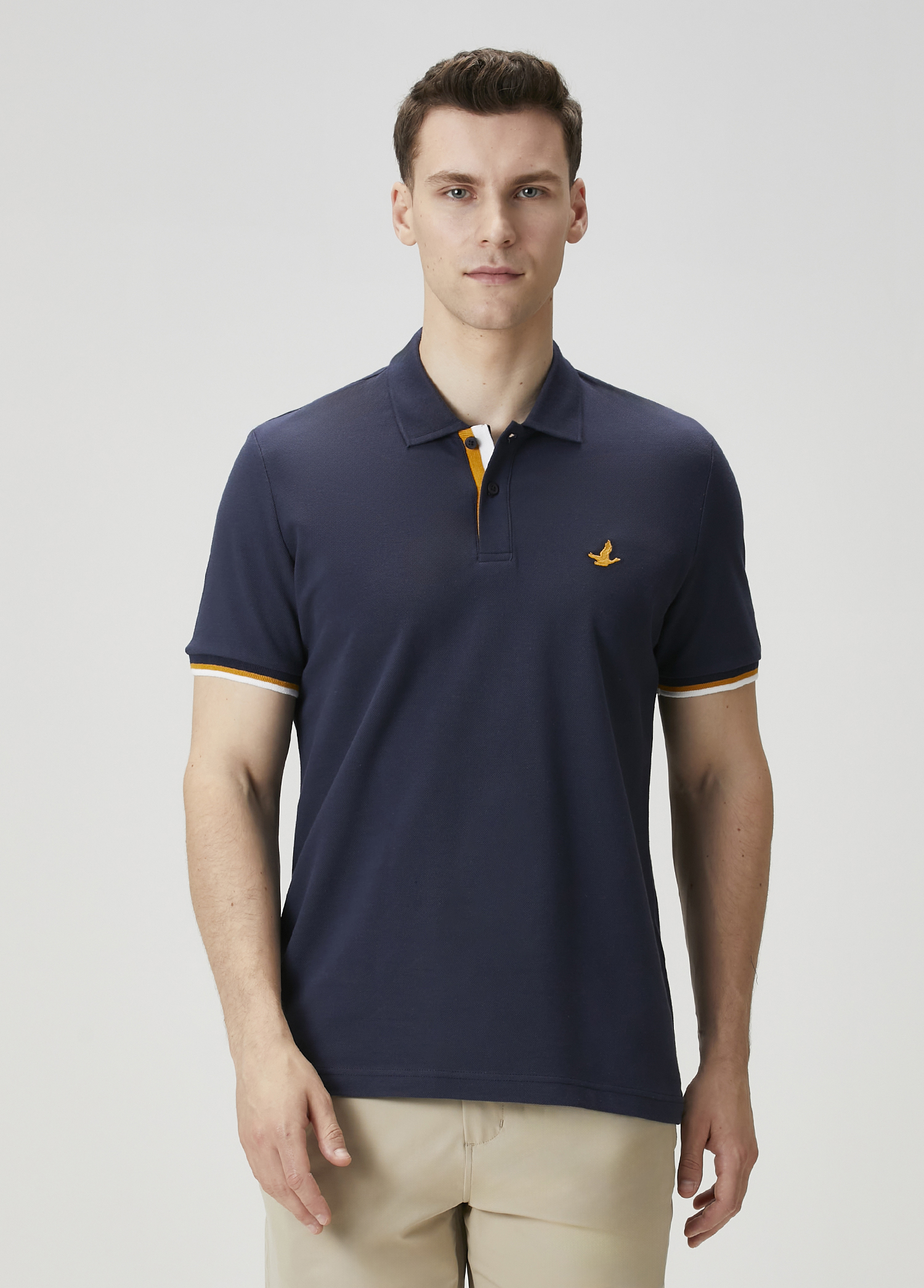 Lacivert Hardal Polo Yaka T-shirt