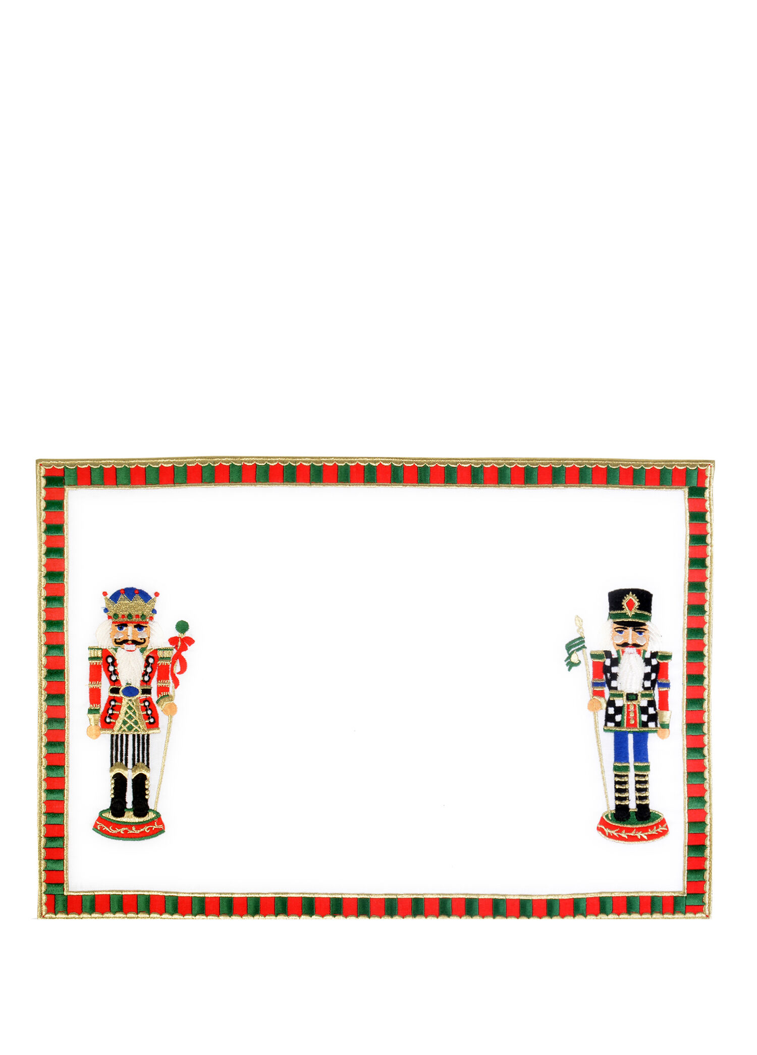 Dekoratif Nutcracker Kurşun Asker Desenli 2'li Keten Amerikan Servis