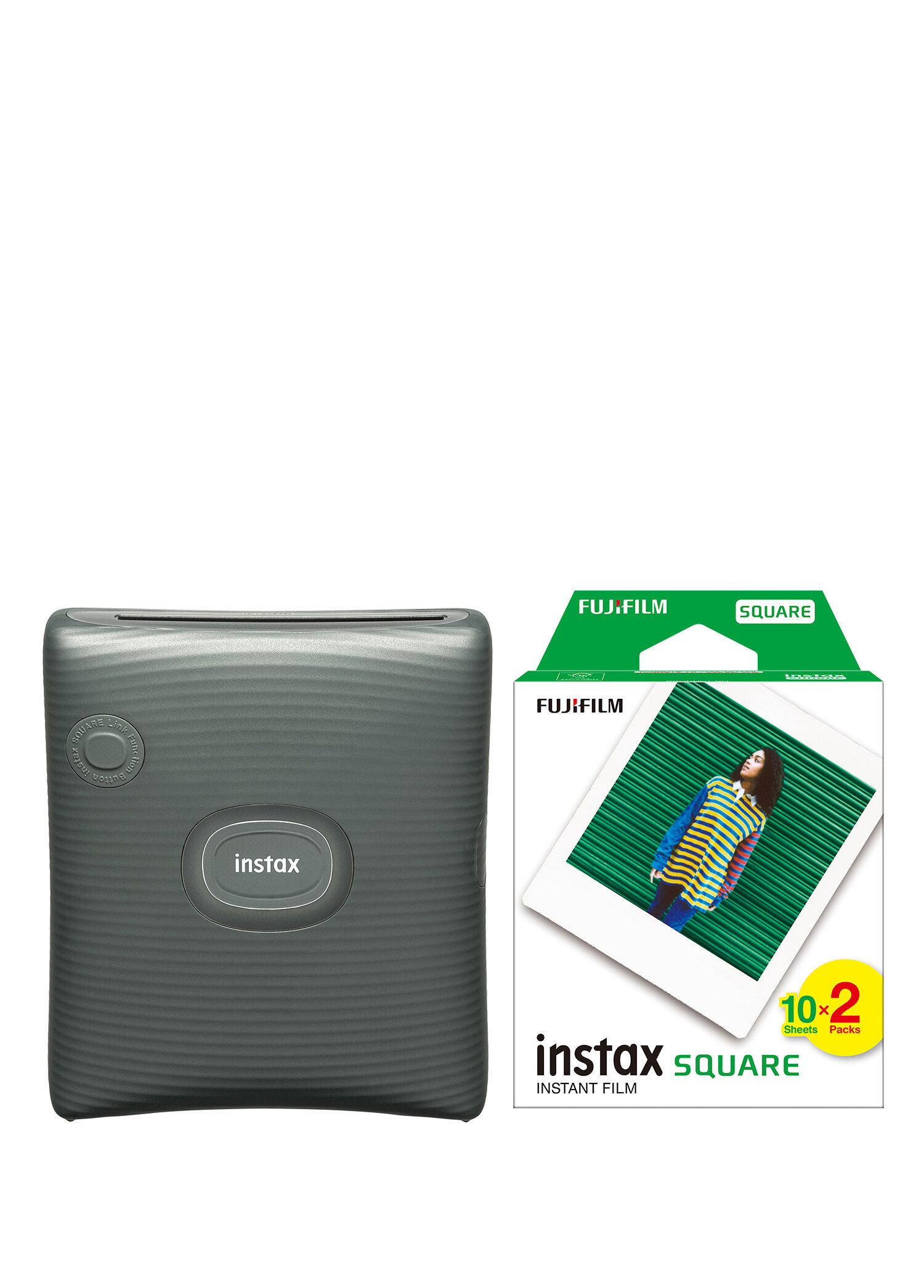 Instax SQ Link Yeşil Ex D Akıllı Telefon Yazıcısı + 20'li Film