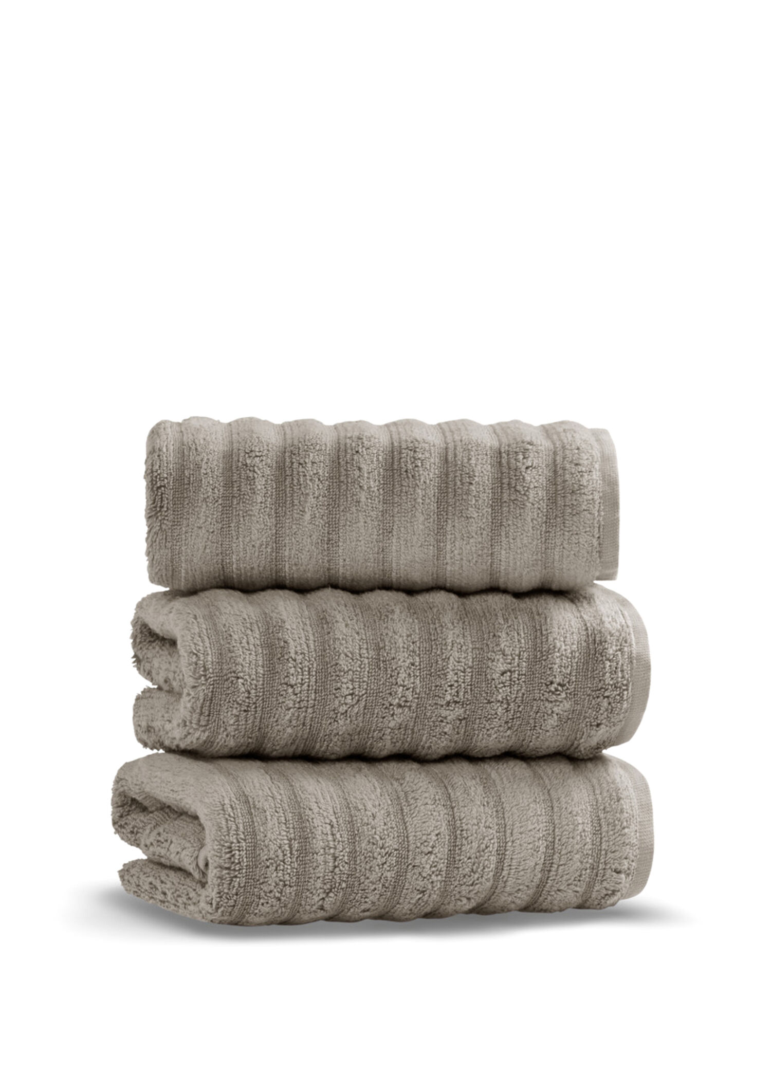 Key West Fibrosoft® Warm Gray Pamuklu Tekli Yüz Havlusu 50 x 90 cm