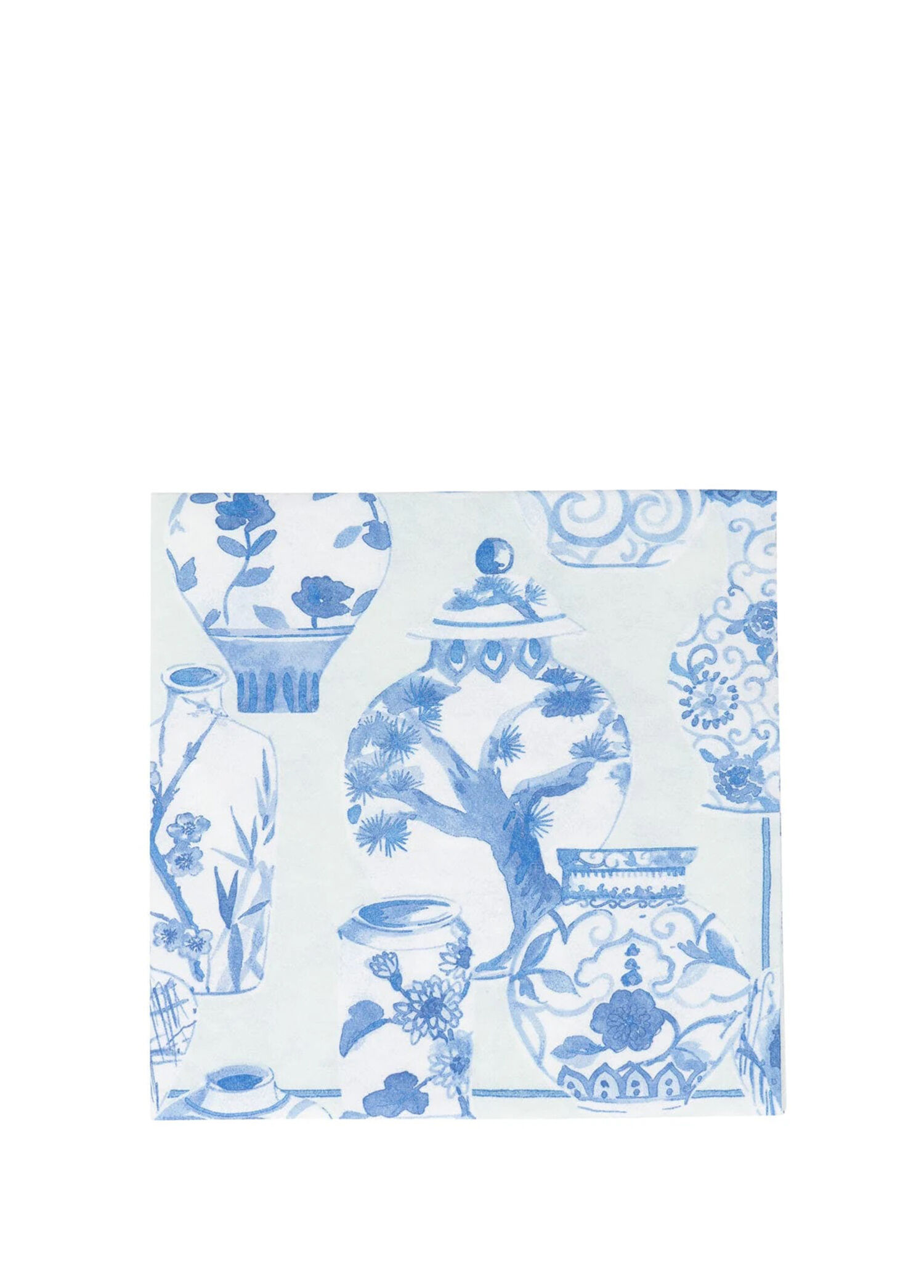 Glazed Porcelain Celadon Paper Linen Luncheon Desenli 15'li Servis Peçetesi Seti