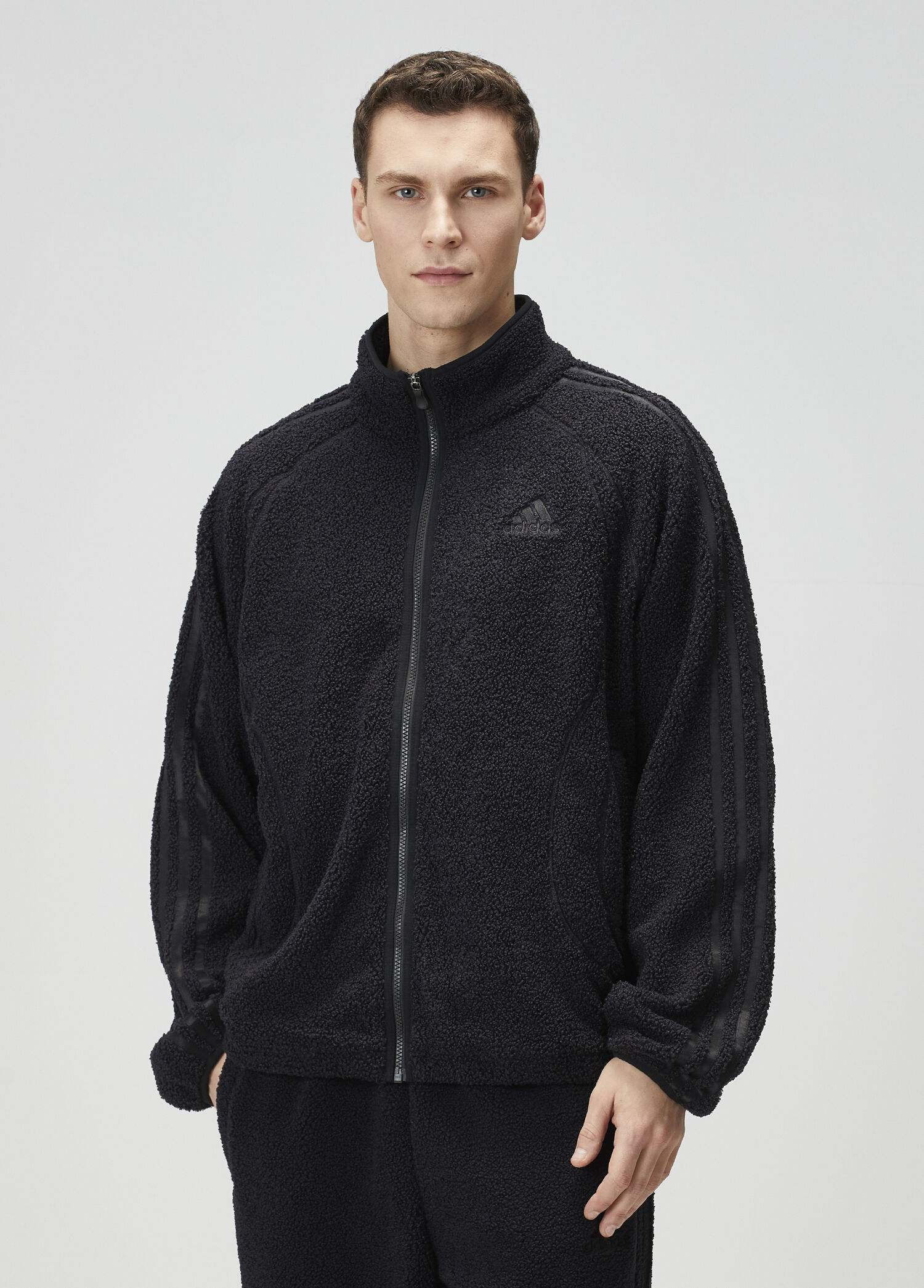トップス ANDWANG Fluffy Fleece Set black Adidas - Borg Fleece Team Geist Siyah Sweatshirt - Siyah