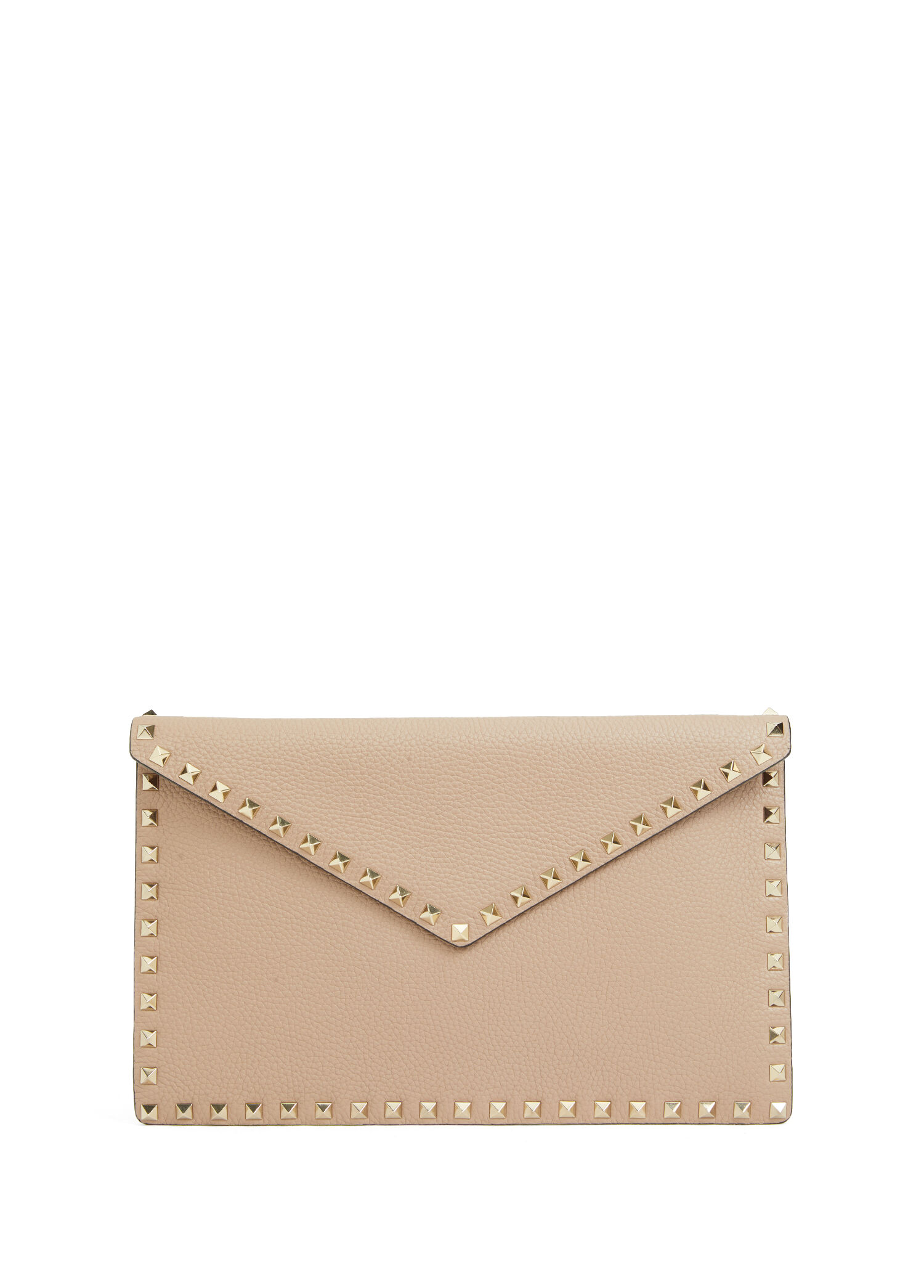 Rockstud Large Pudra Kadın Deri El Portföyü