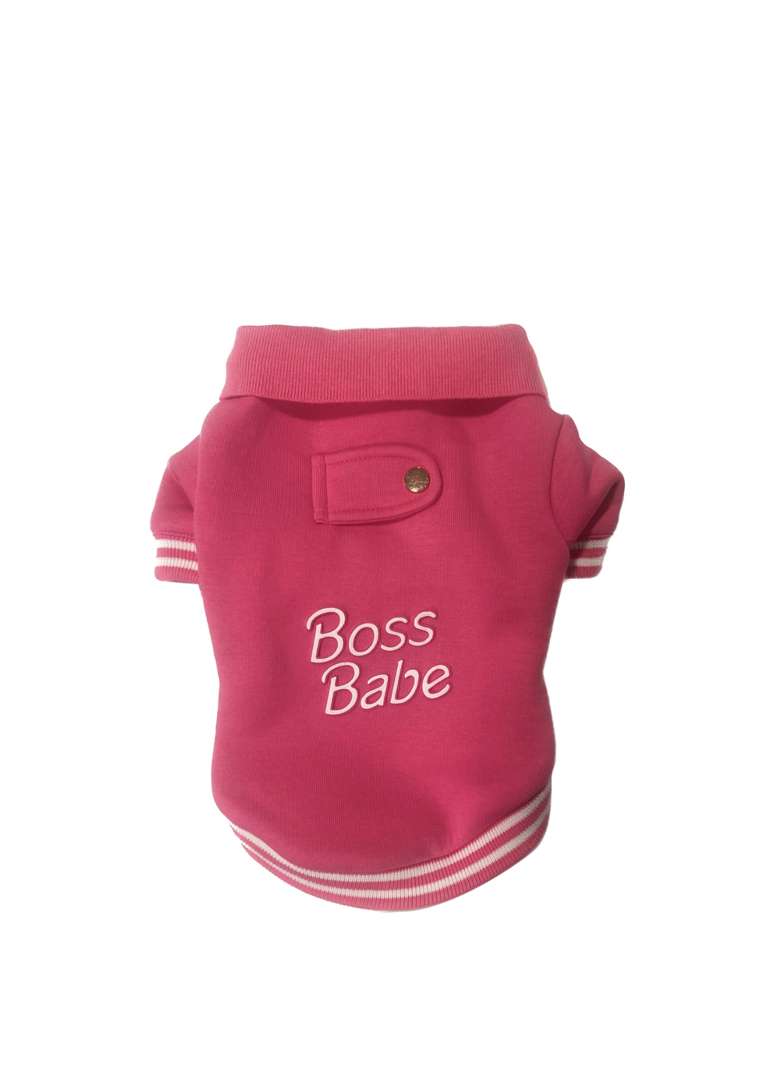 Boss Babe Pembe Köpek Sweatshirt