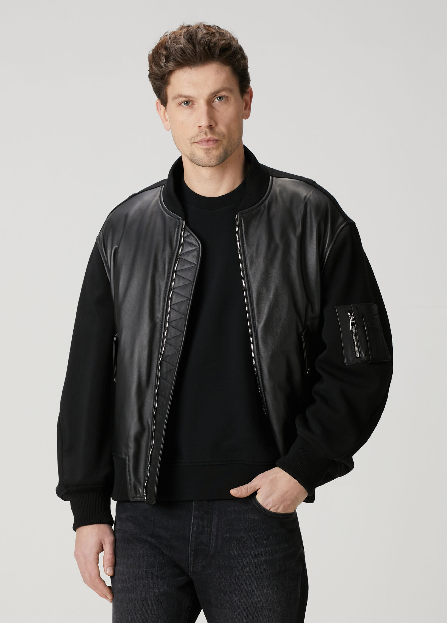ジャケット・アウター Givenchy 2017 Leather Sleeveless Jacket Givenchy Lacivert Erkek Lacivert Deri Ceket 1767376 | Beymen