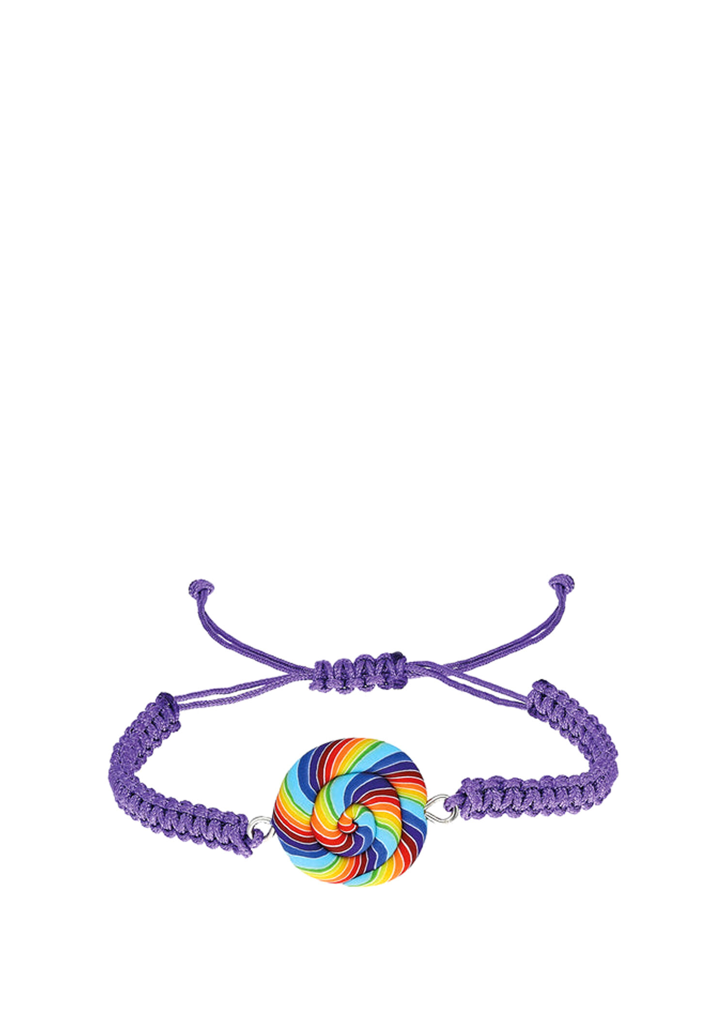 Rainbow Lolipop Mor Kız Çocuk Bileklik