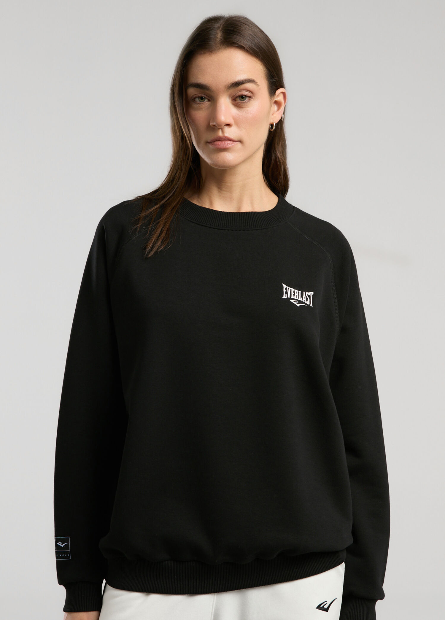 Ever Essentials Siyah Kadın Spor Sweatshirt