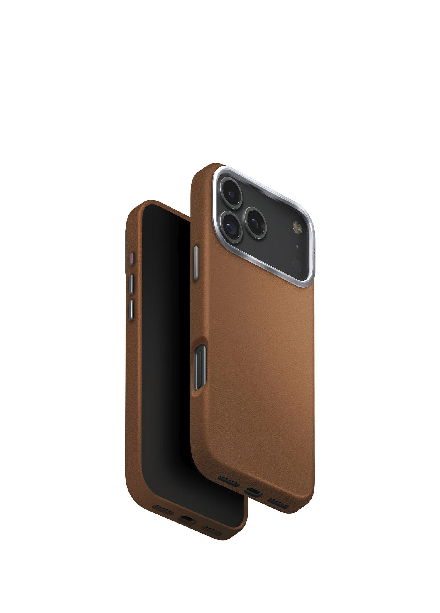 Lyden iPhone 17 Pro Karamel MagSafe Uyumlu Deri Telefon Kılıfı