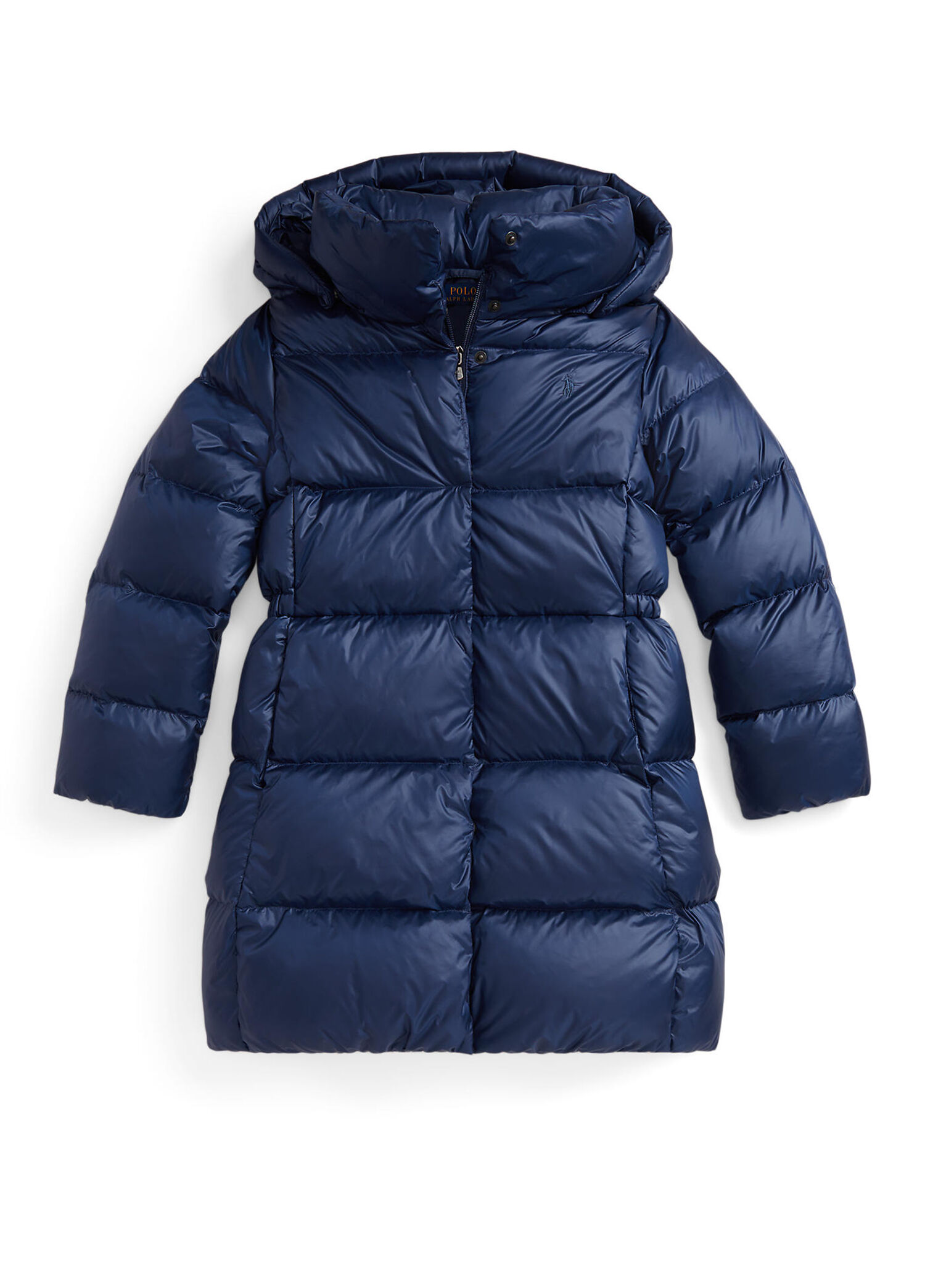 P Polo Ralph Lauren Lacivert Kapitoneli Kiz Cocuk Puff Mont