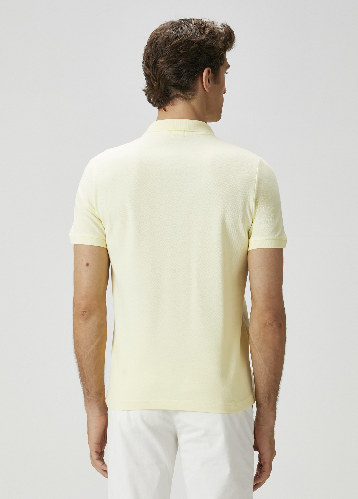 Açık Sarı Polo Yaka T-shirt_3