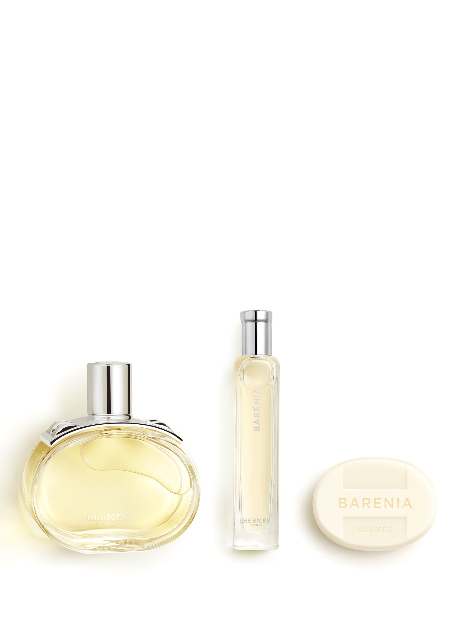 Hermes BARENIA トラベルキット Hermès - Barénia Edp set, 100 ml + 15 ml + 25 g Sabun -
