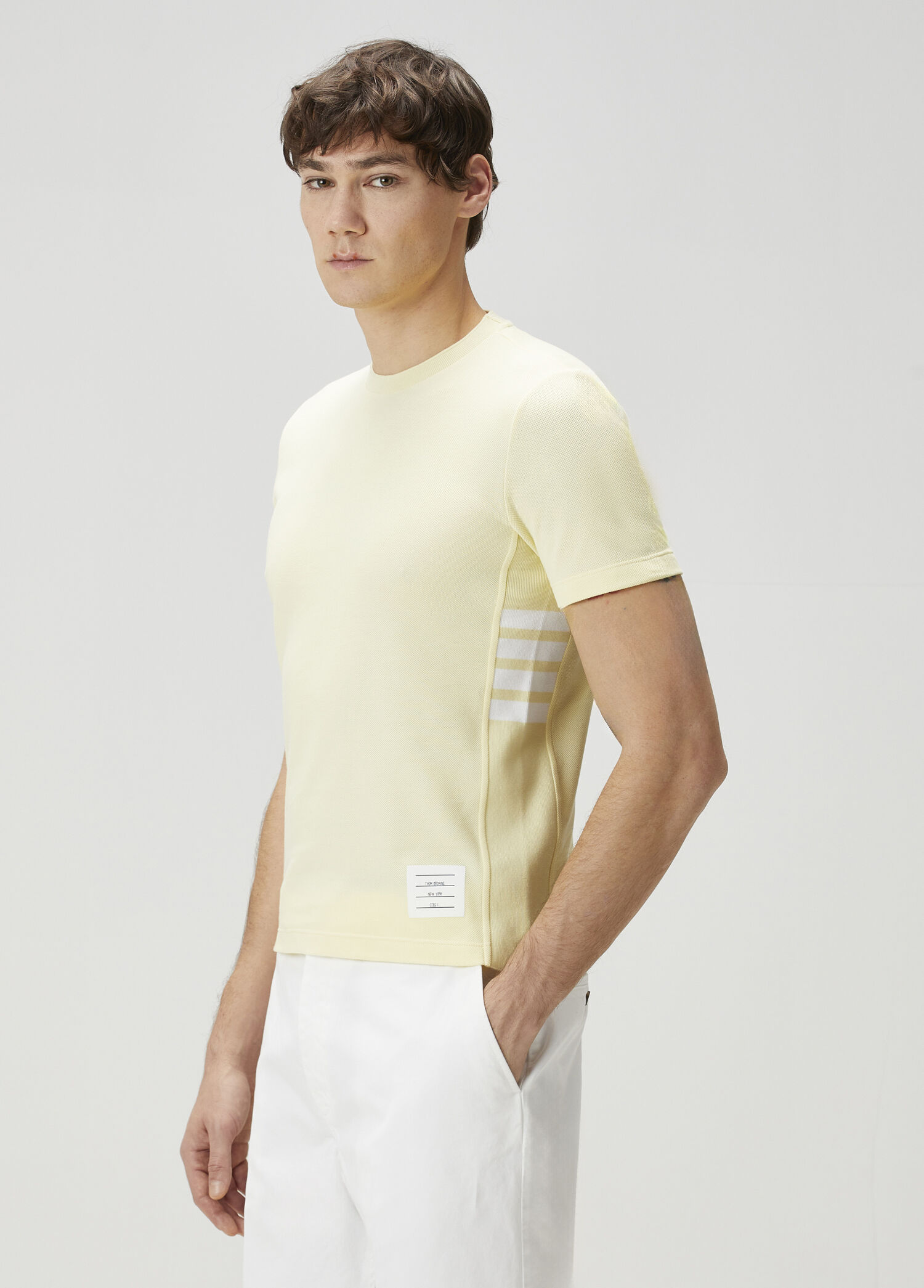 Sarı Şerit Detaylı T-shirt