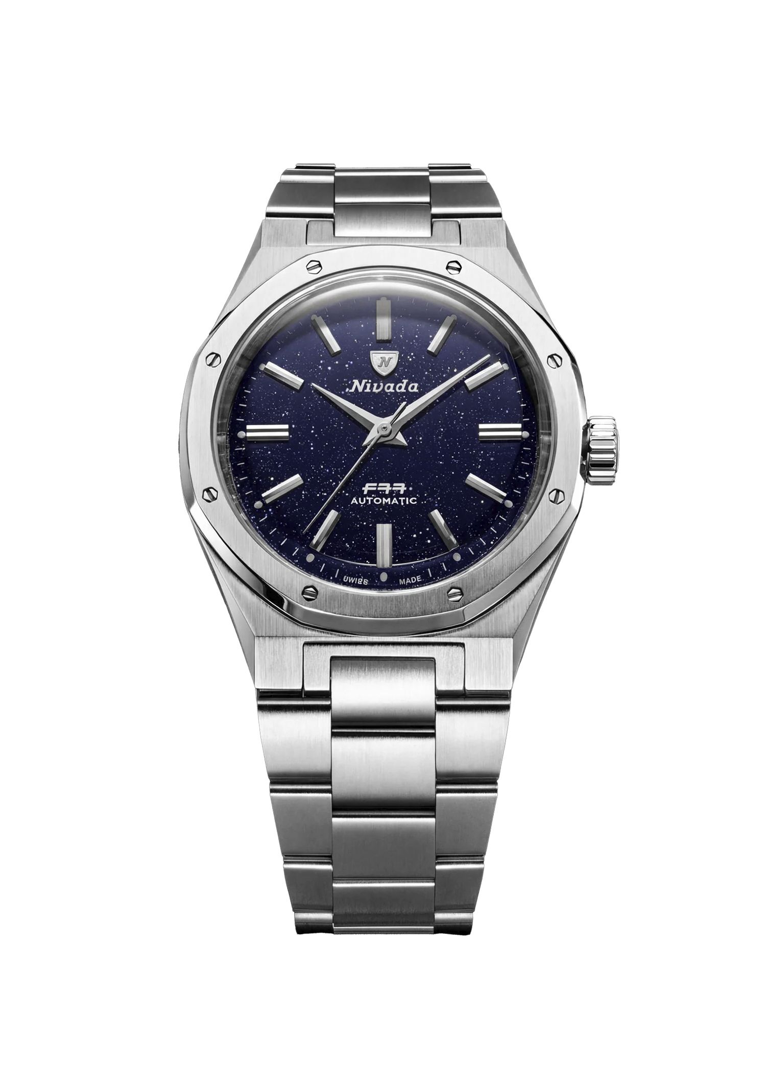 Nivada Grenchen Lacivert Erkek F77 Dark Blue Aventurine 68047A77