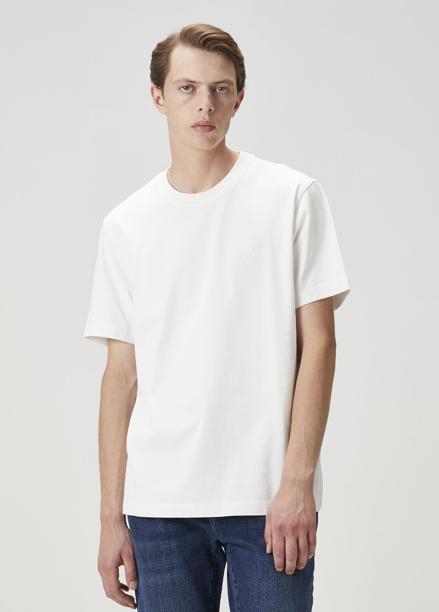 Relax Fit Beyaz Basic T-shirt