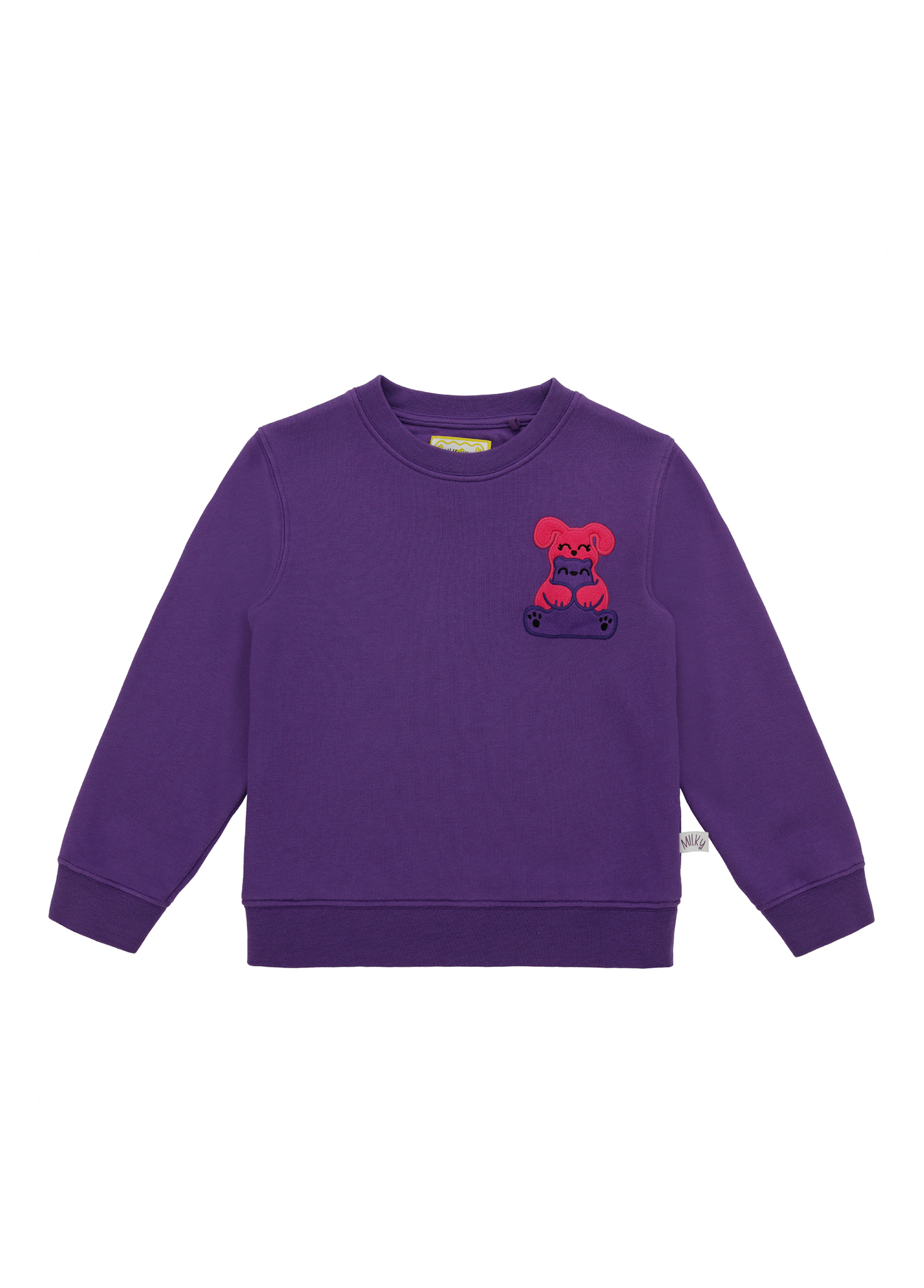 Mor Organik Pamuk Unisex Çocuk Sweatshirt