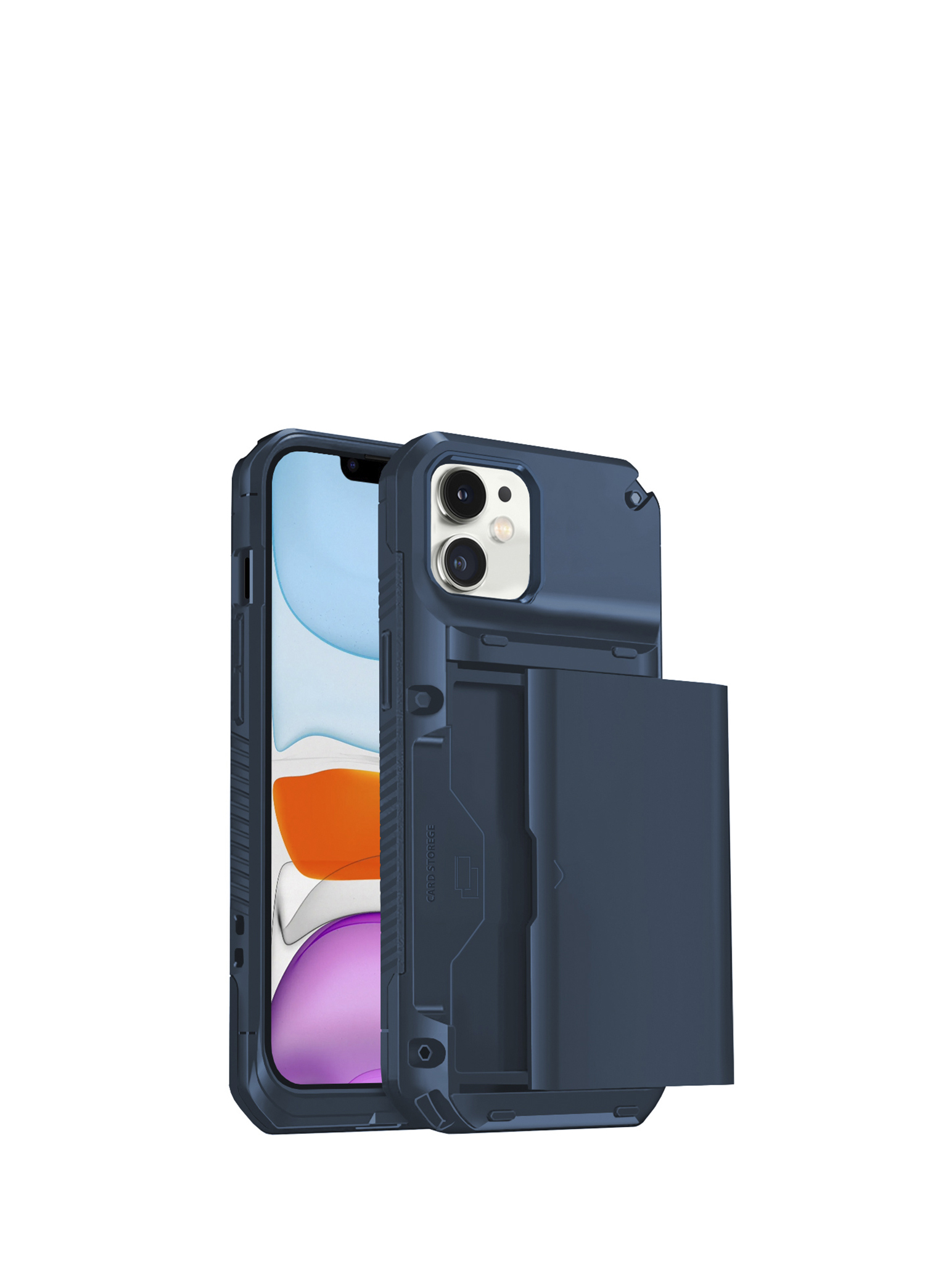 iPhone 11 Slide Armor Mavi Plastik Kılıf