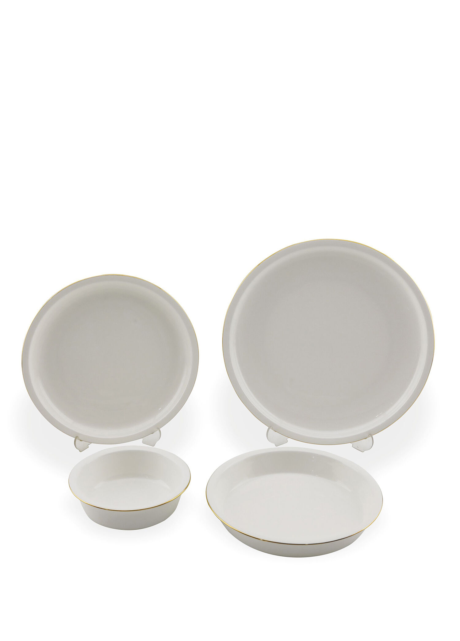 Avalon Gold Bone China Porselen 24 Parça 6 Kişilik Yemek Takımı