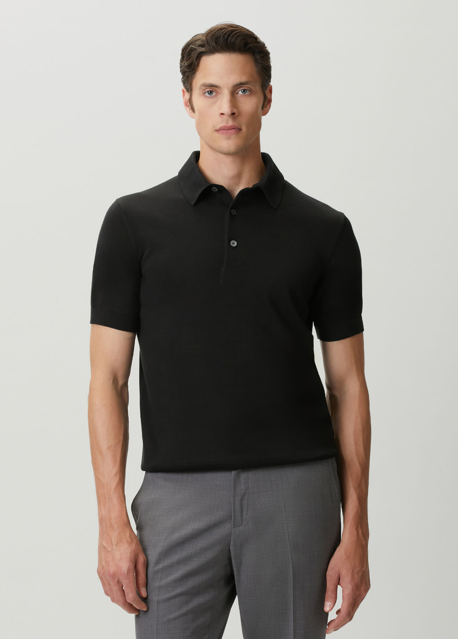 Siyah Polo Yaka T-shirt