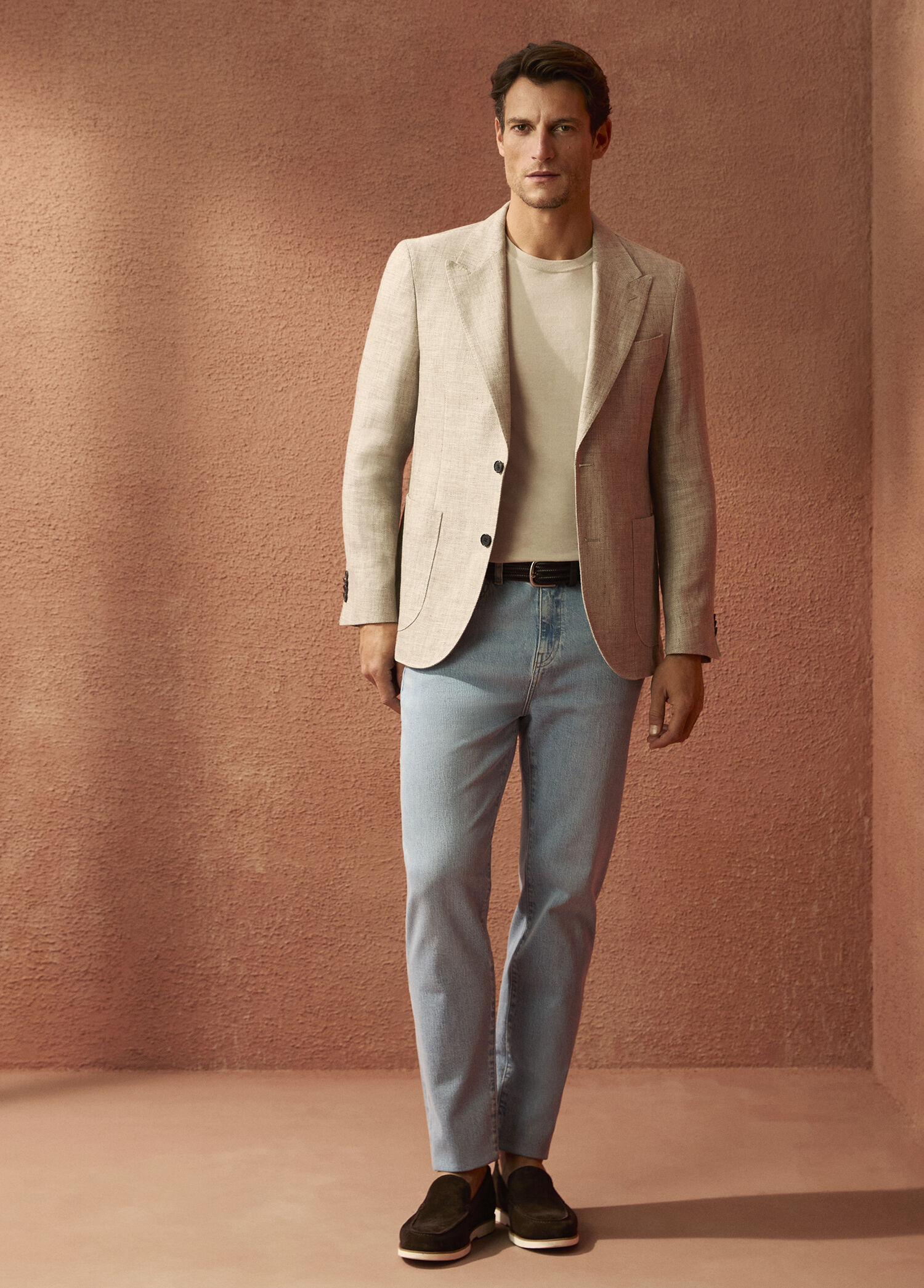 Tapered Fit Açık Mavi Jean Pantolon