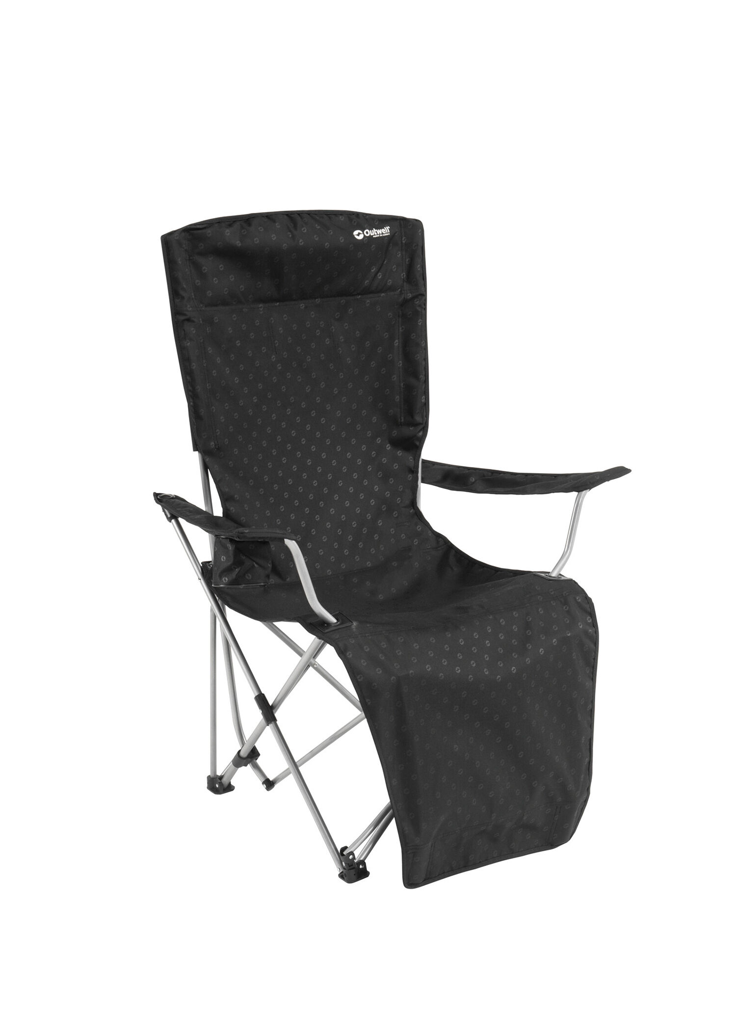 Catamarca Lounger Deluxe Katlanabilir Siyah Doğa Sandalyesi