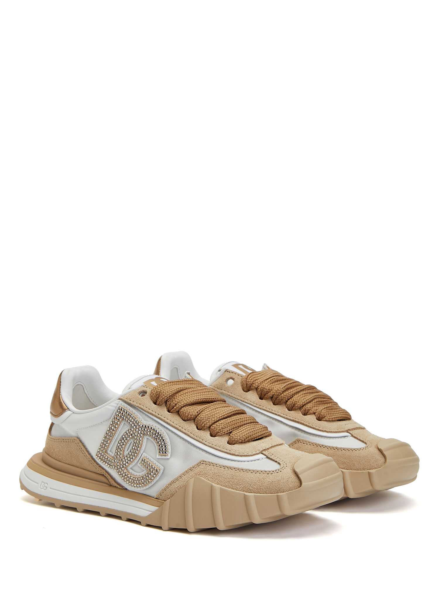 Dolce&Gabbana Kahve-Beyaz Kadın Athletic Bej Beyaz Kadın Sneaker