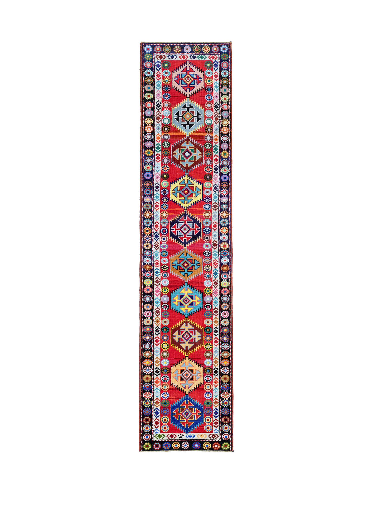 Retro Tarzı El Dokuma Yolluk 86x380 cm