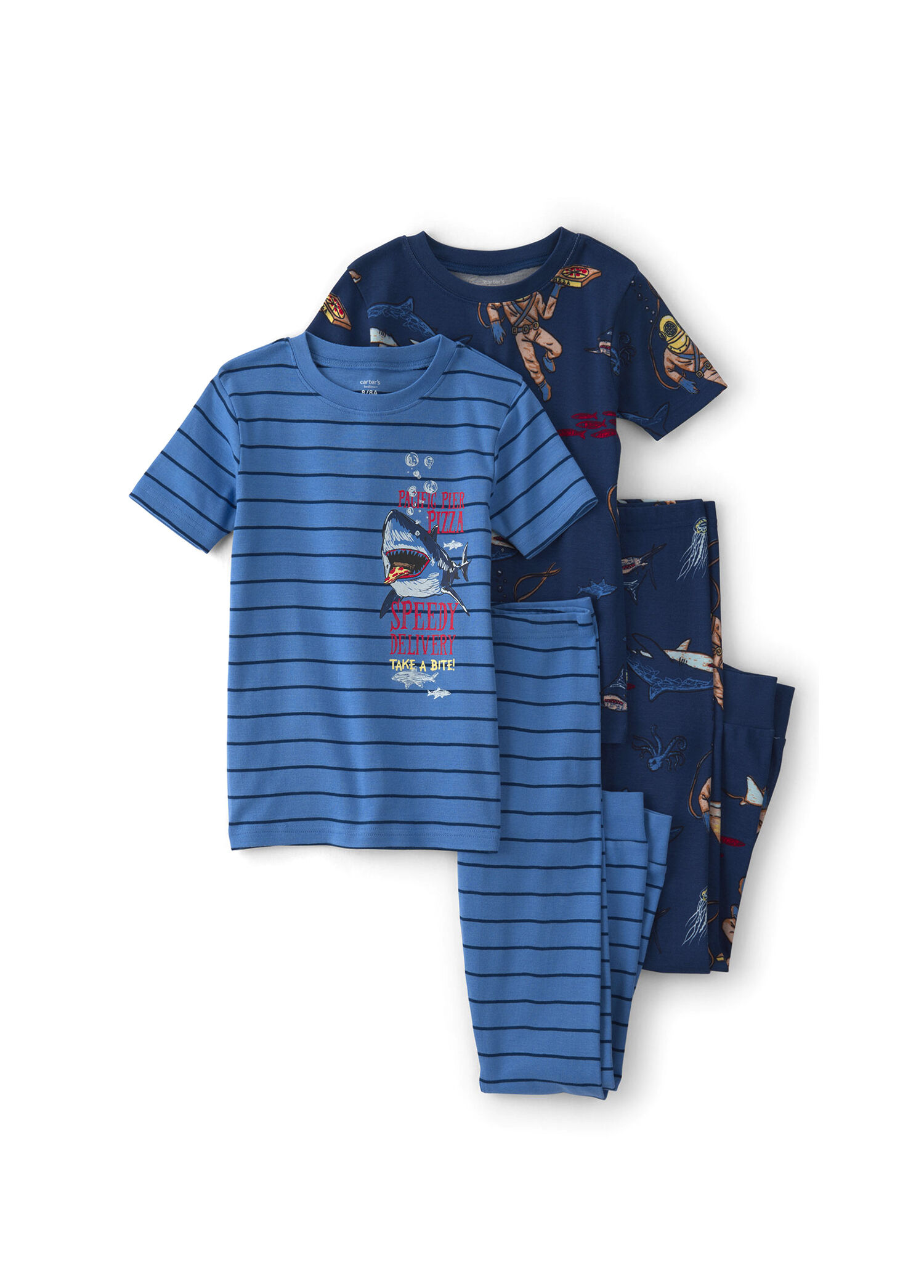 Baskılı Çok Renkli Erkek Çocuk Pijama Set