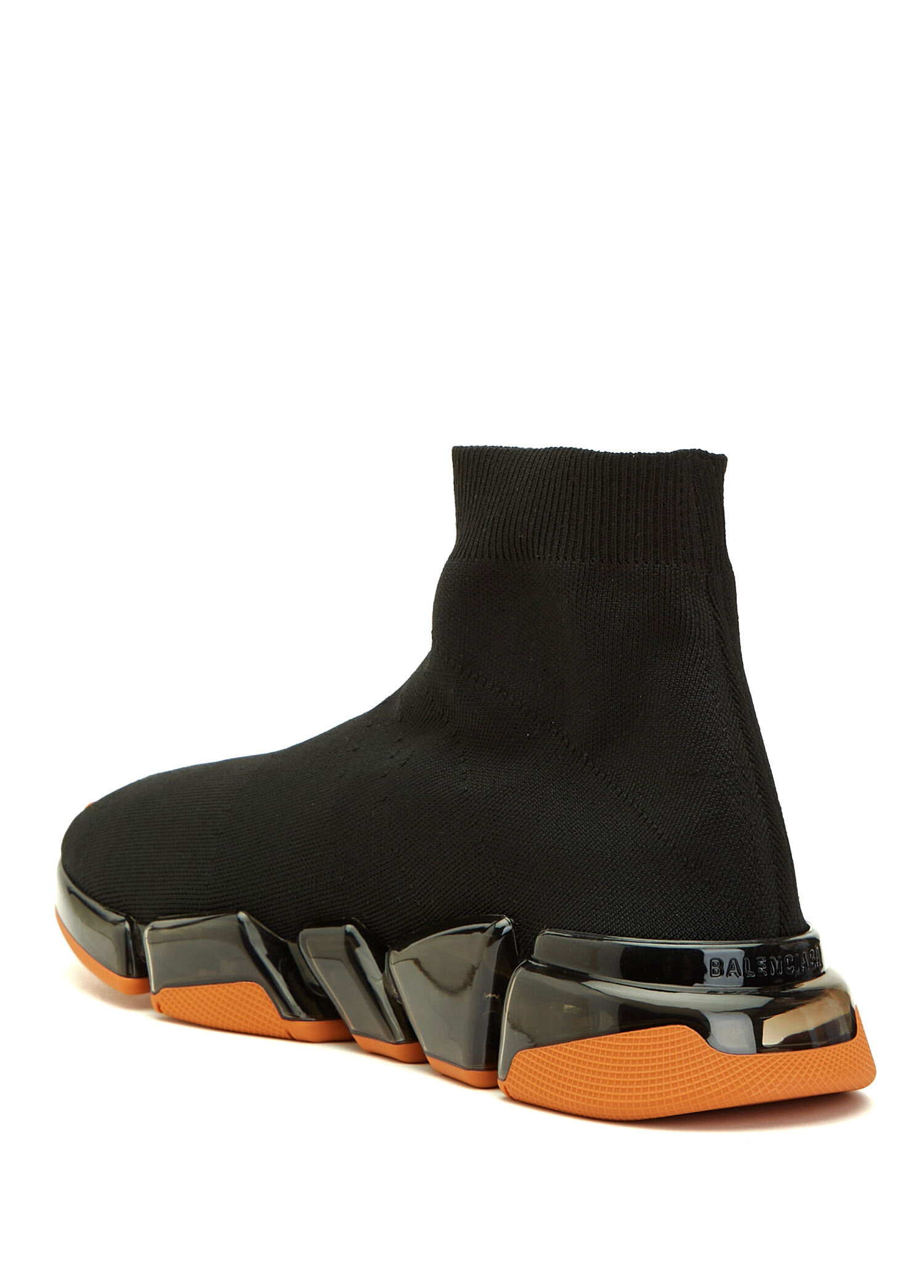 Balenciaga Siyah-Turuncu Erkek Speed 2.0 Siyah Erkek Sneaker