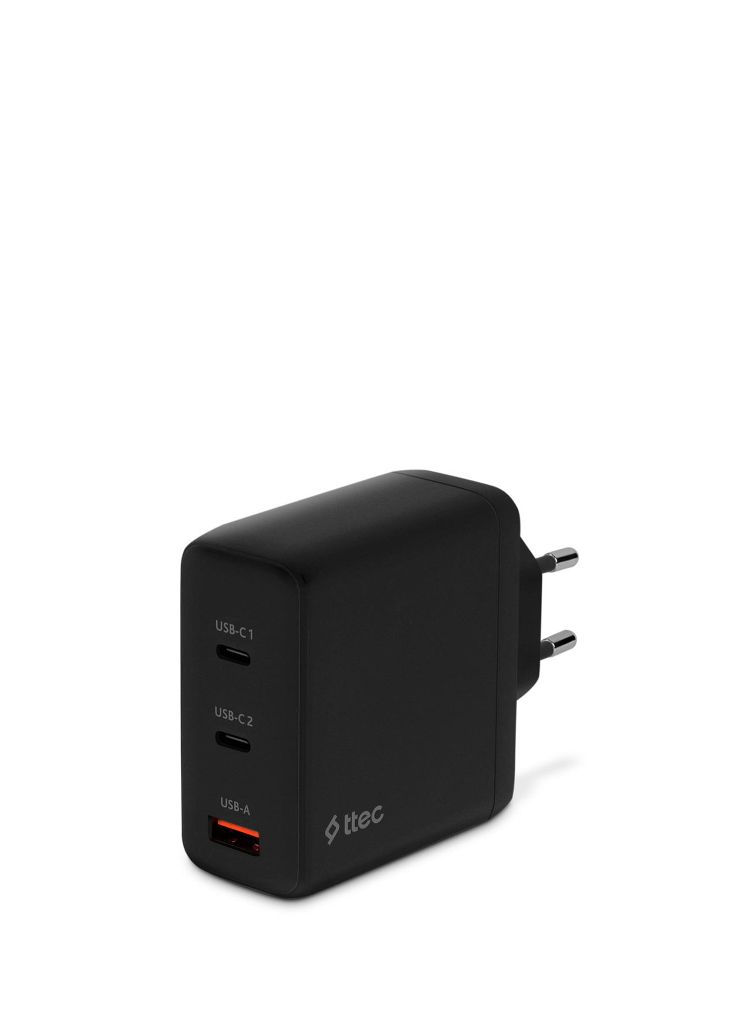 2SCG04 SmartCharger Trio GAN 120W PD 2 USB-C+USB-A Siyah Seyahat Hızlı Şarj Güç Adaptörü