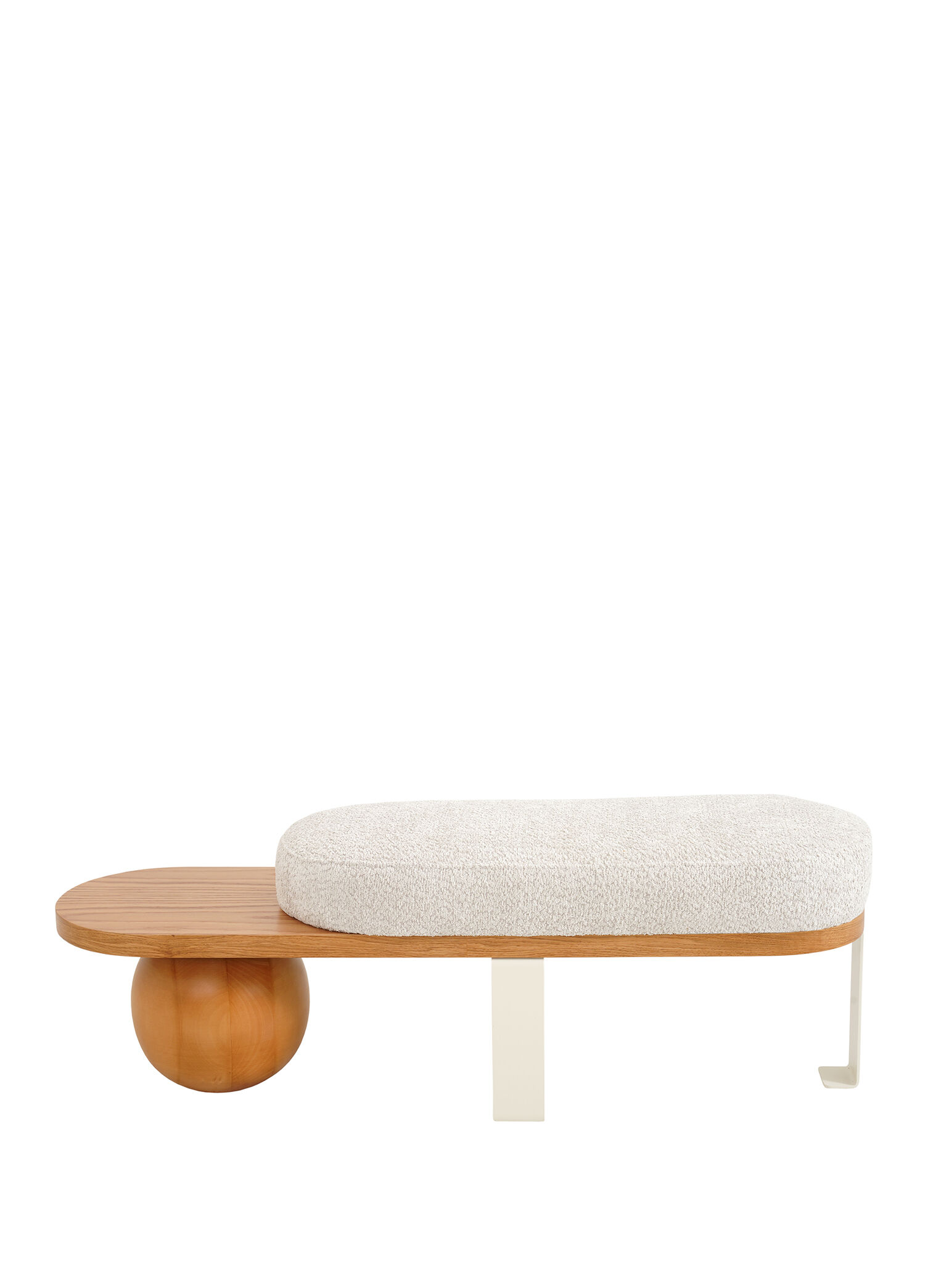 Cilia Meşe Metal Ahşap Bench