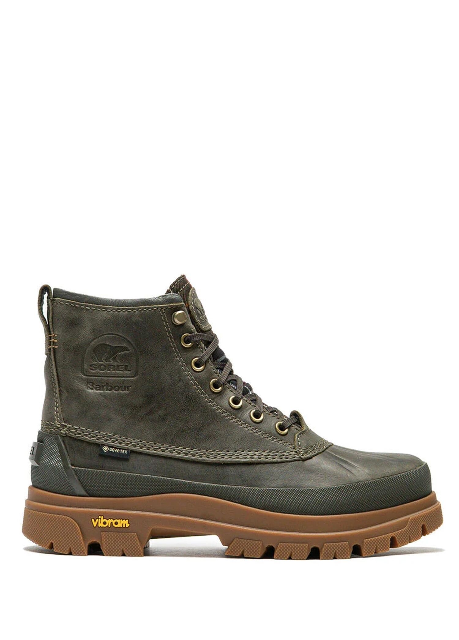 X Barbour Daystorm Haki Erkek Deri Bot