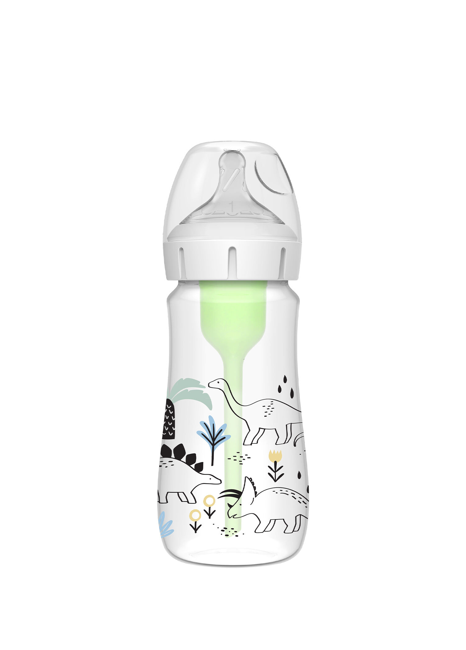 Dinozor Desenli PP Geniş Ağız Antikolik Options+Biberon 270 ml