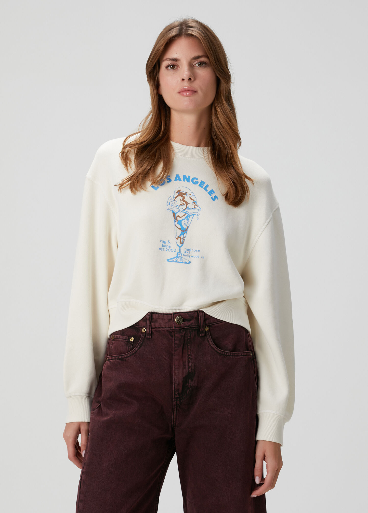 Ice Cream Kırık Beyaz Sweatshirt