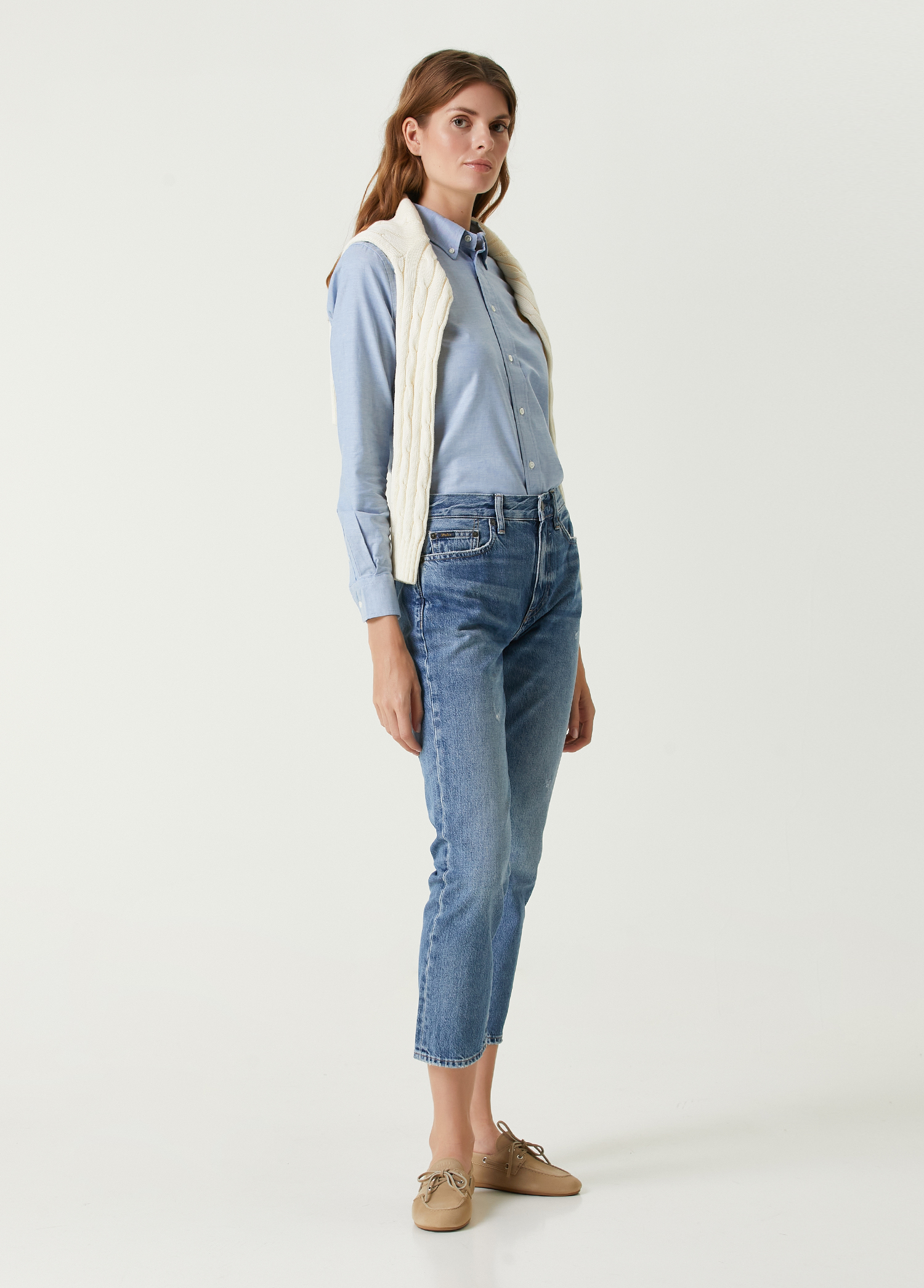 Mavi Crop Straight Jean Pantolon