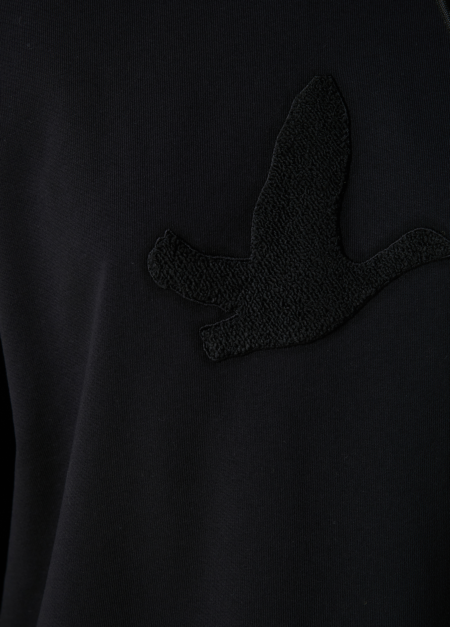 Siyah Logo Nakışlı Sweatshirt_4