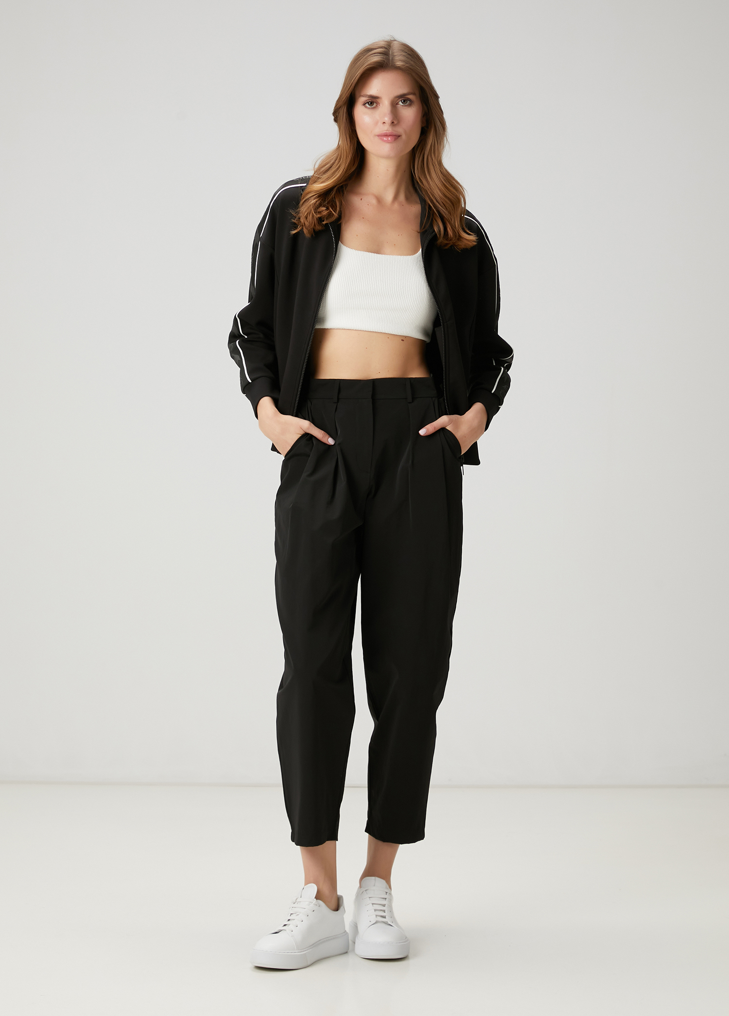 Black Pleated Pants