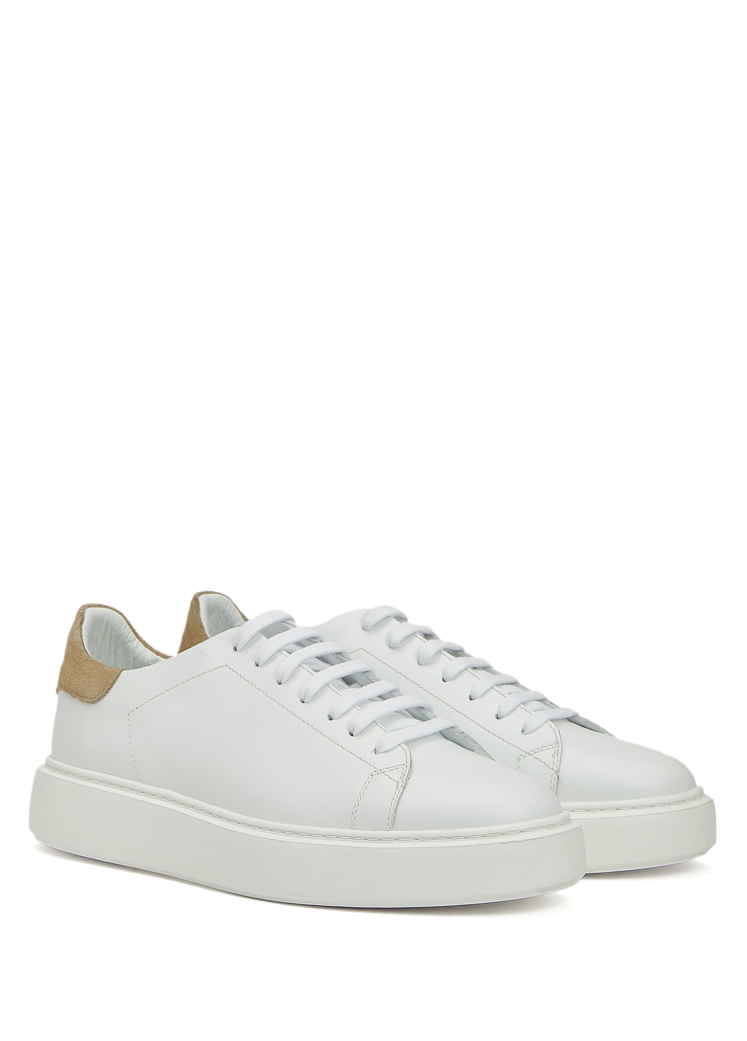 Beyaz Erkek Deri Sneaker_1