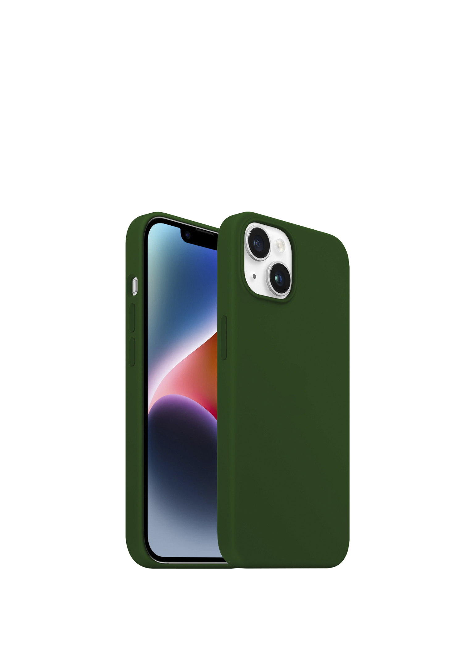 iPhone 14 Rubber Dark Green Fit Plastik Kılıf