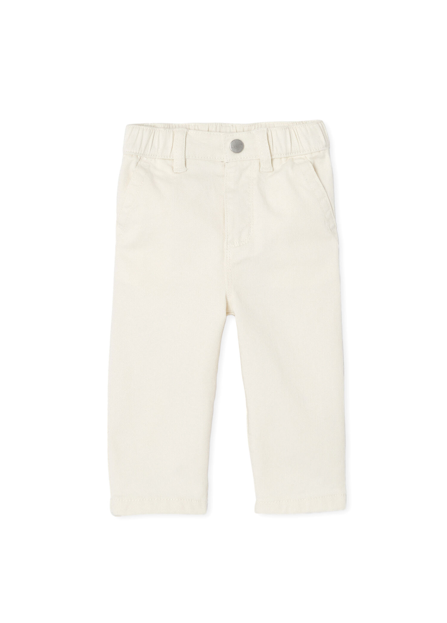 Ekru Gabardin Erkek Bebek Pantolon